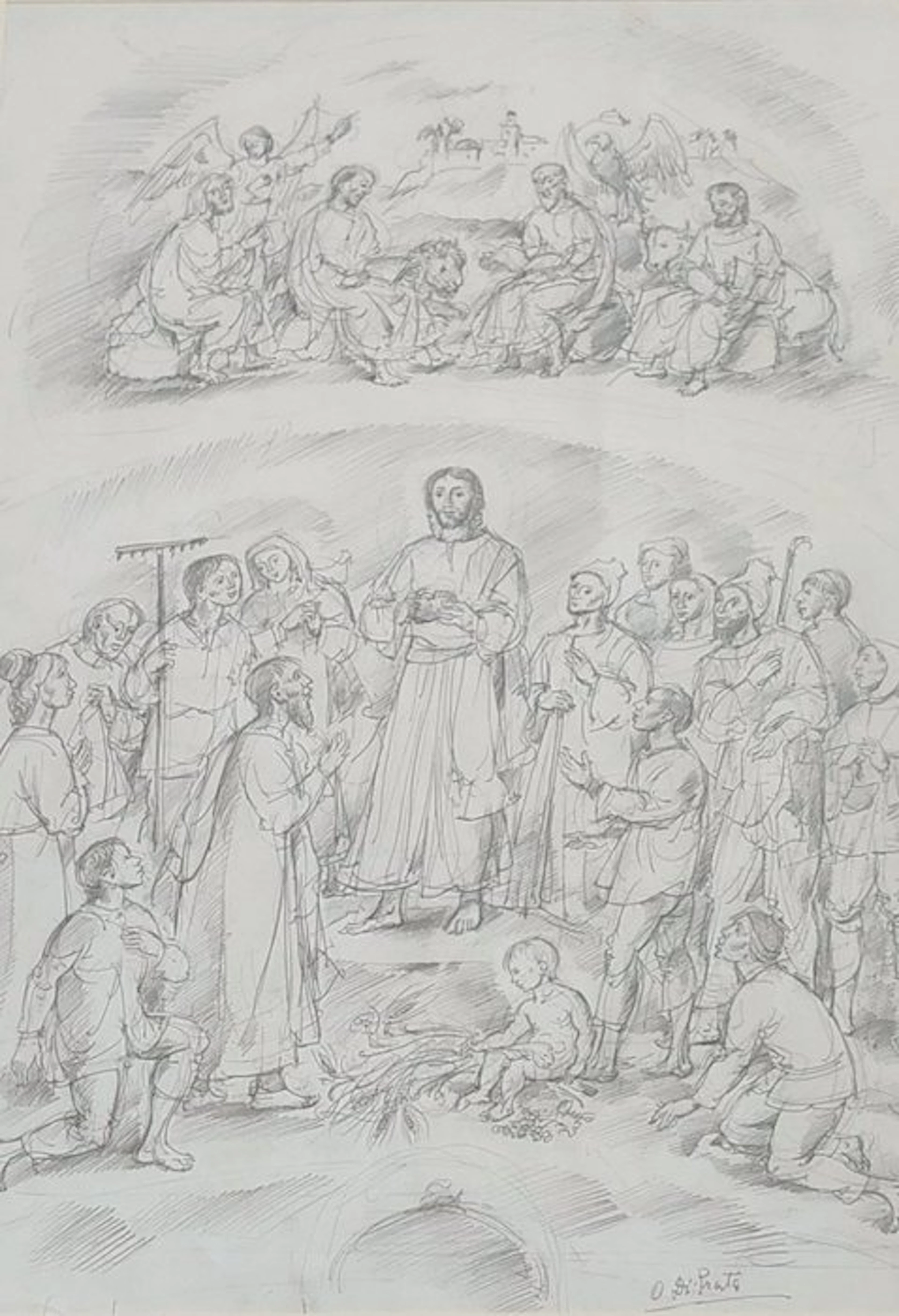 Oscar di Prata (1910-2002) - Le Christ bénissant - NO RESERVE