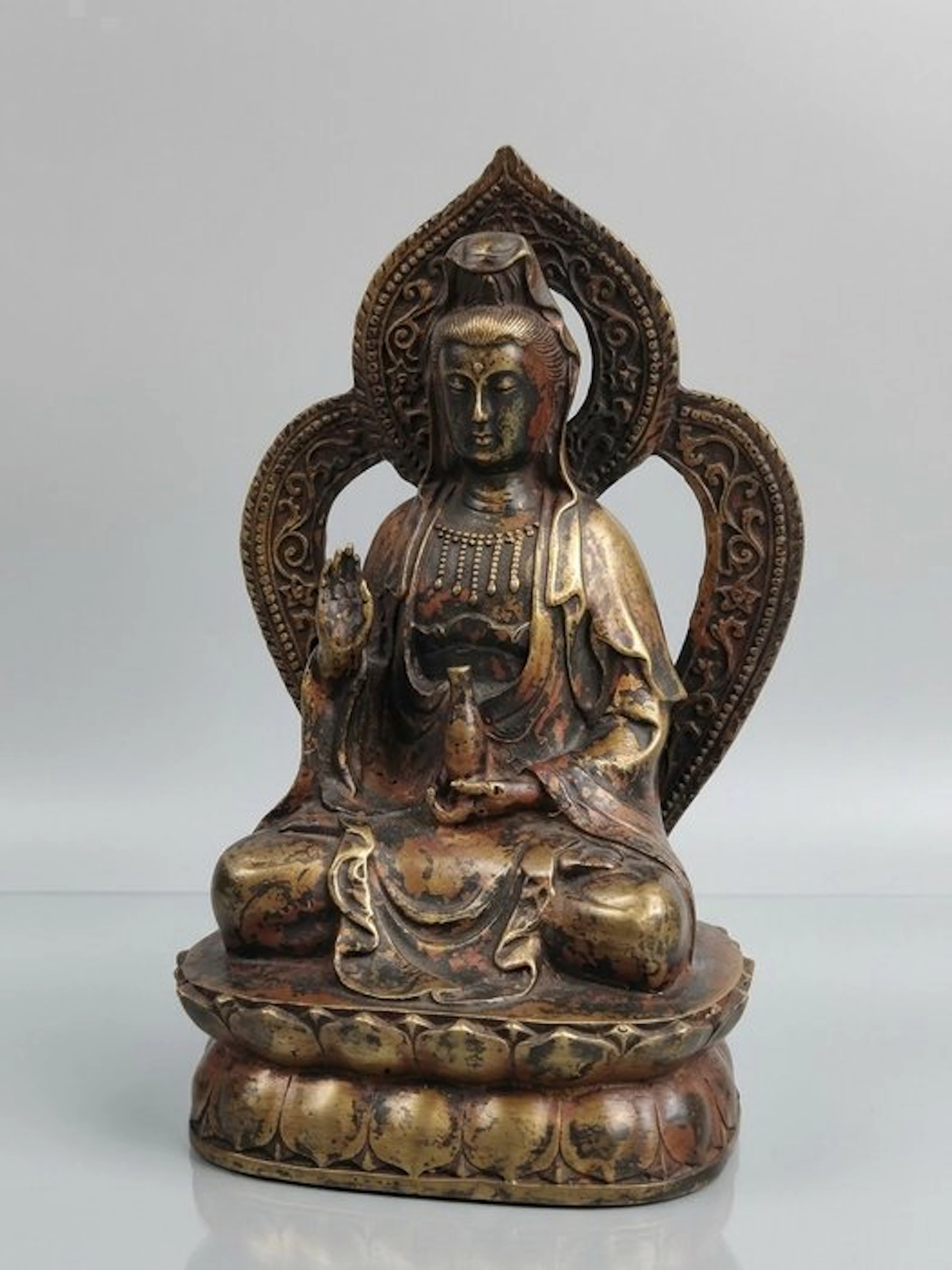 Figure - Guanyin Bodhisattva(con Marchio Qianlong) Cina...