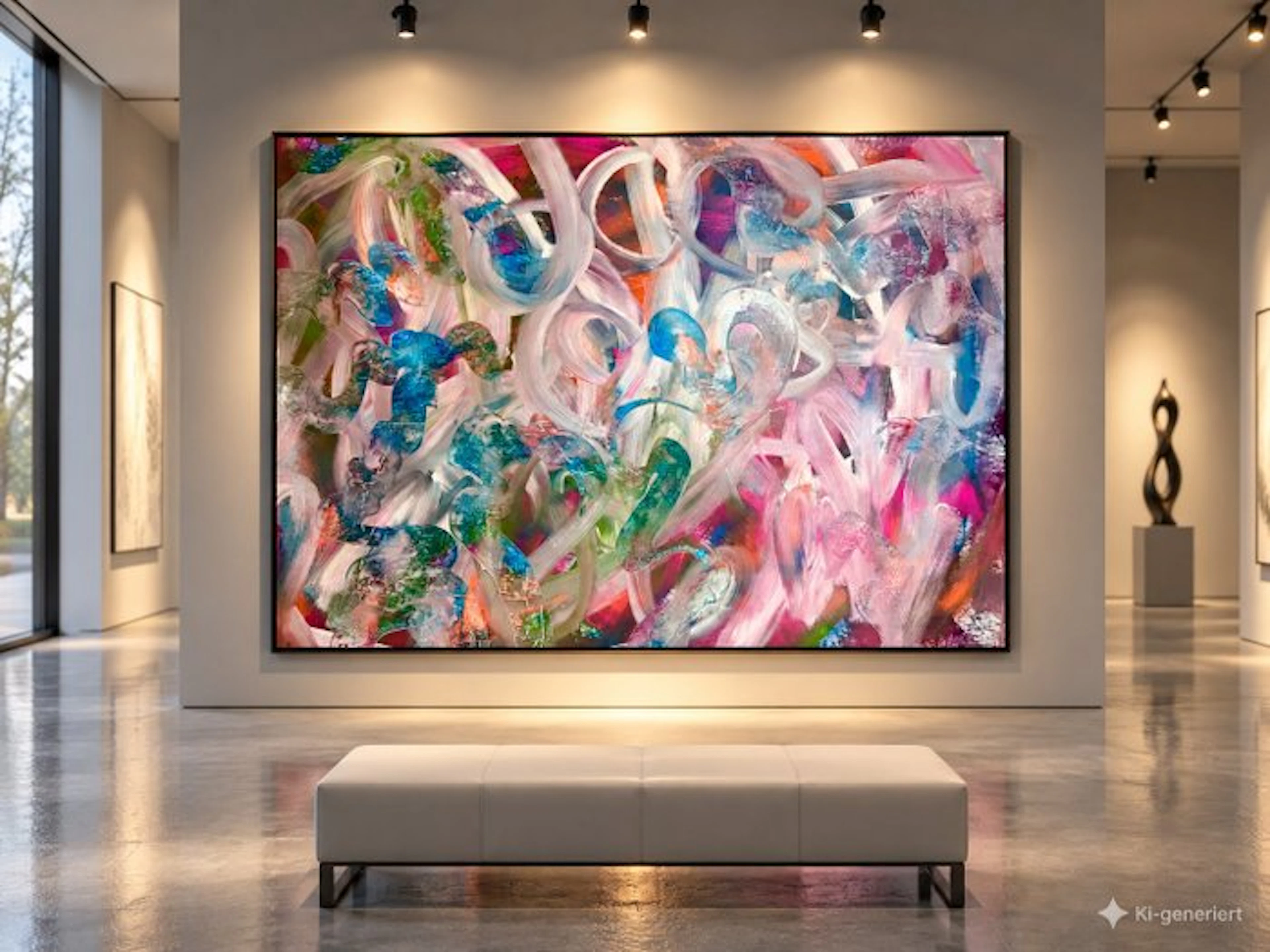Timo Wedell - The Colorful Tempest - XXL - Abstract Klein