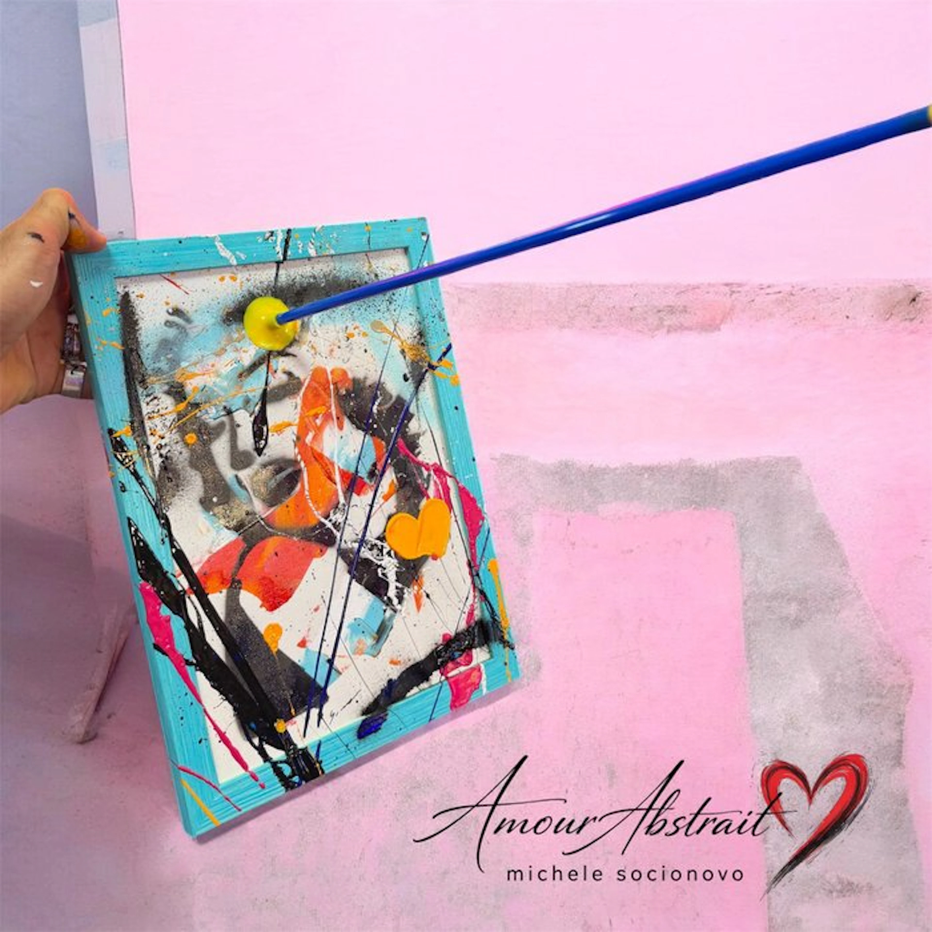 Michele Socionovo - Marilyn kill amour abstrait limited edition