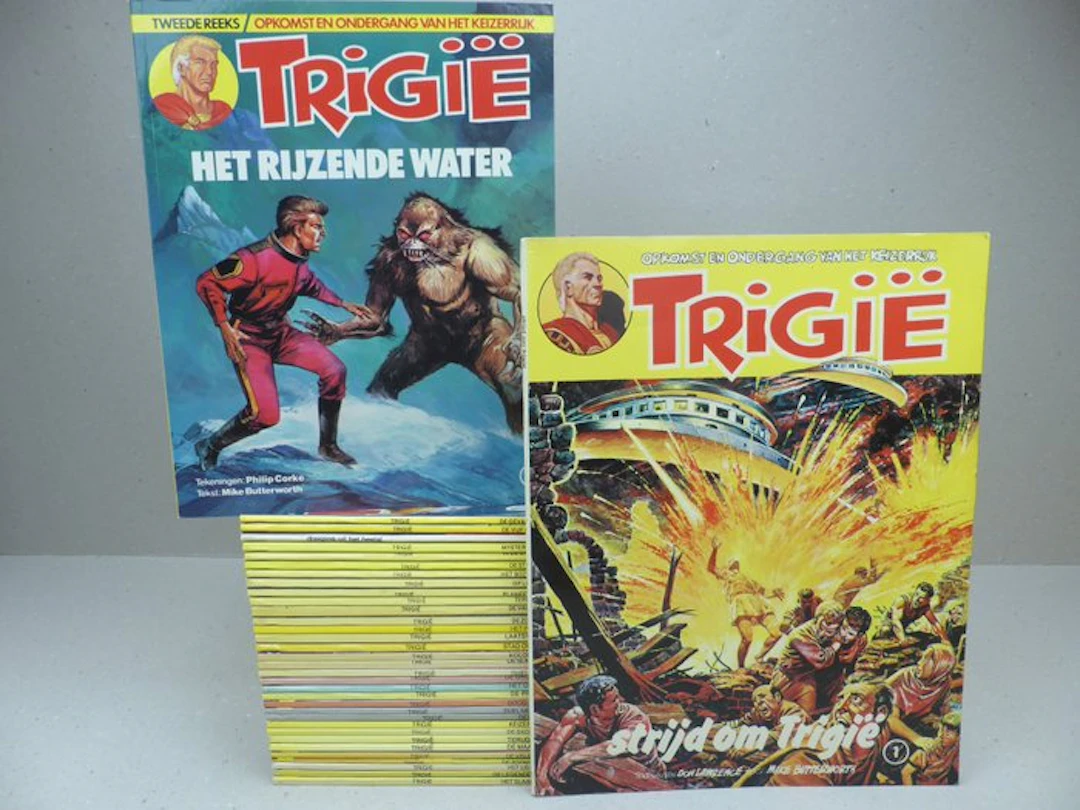 Trigië 1 t/m 35 - complete Oberon serie SC - 35 Album...