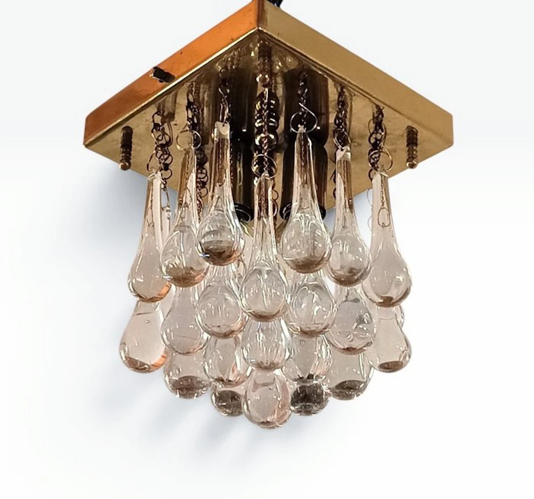 Ceiling lamp - Metal, Crystal