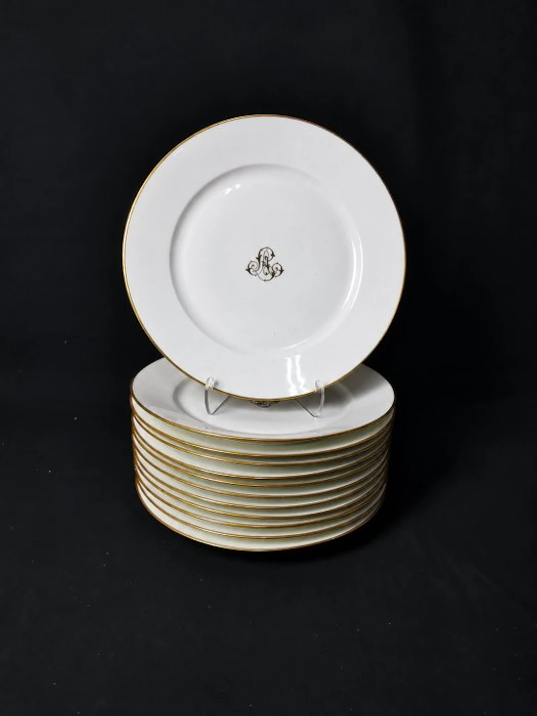 Sèvres - Piatti da cena - D.23cm - XIX secolo - Dish (12) - Porcelain
