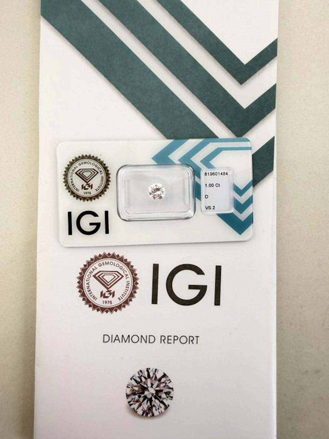 No reserve price - 1 pcs Diamond (Natural) - 1.00 ct...