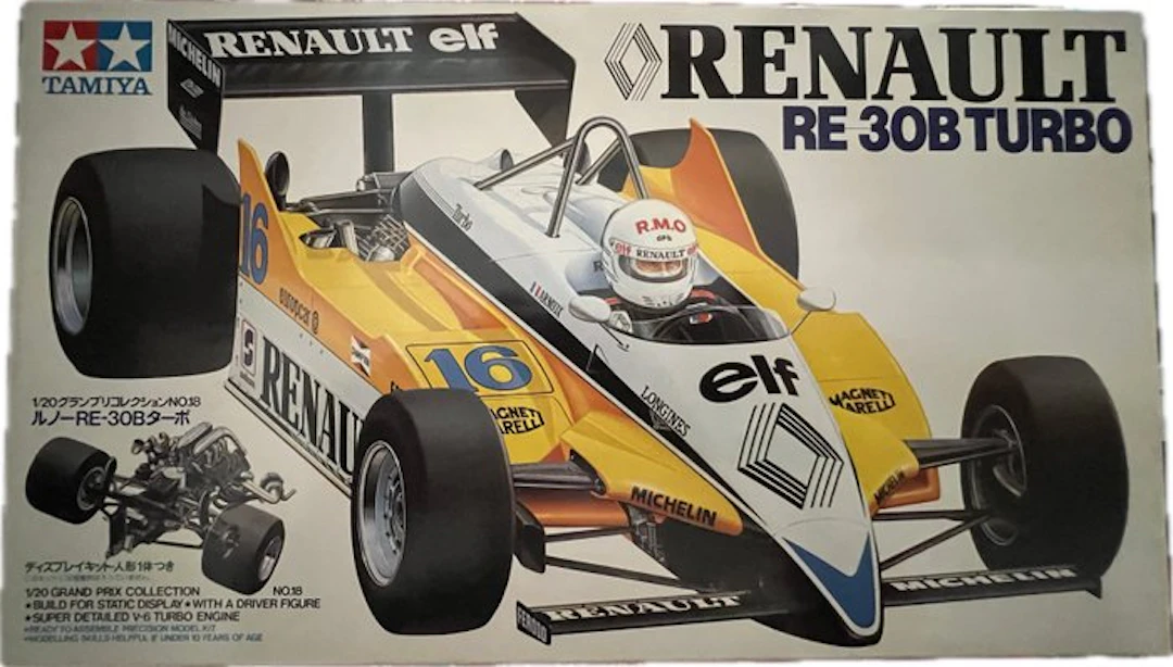Tamiya 1:20 - Model sports car - Renault RE 30B Turbo