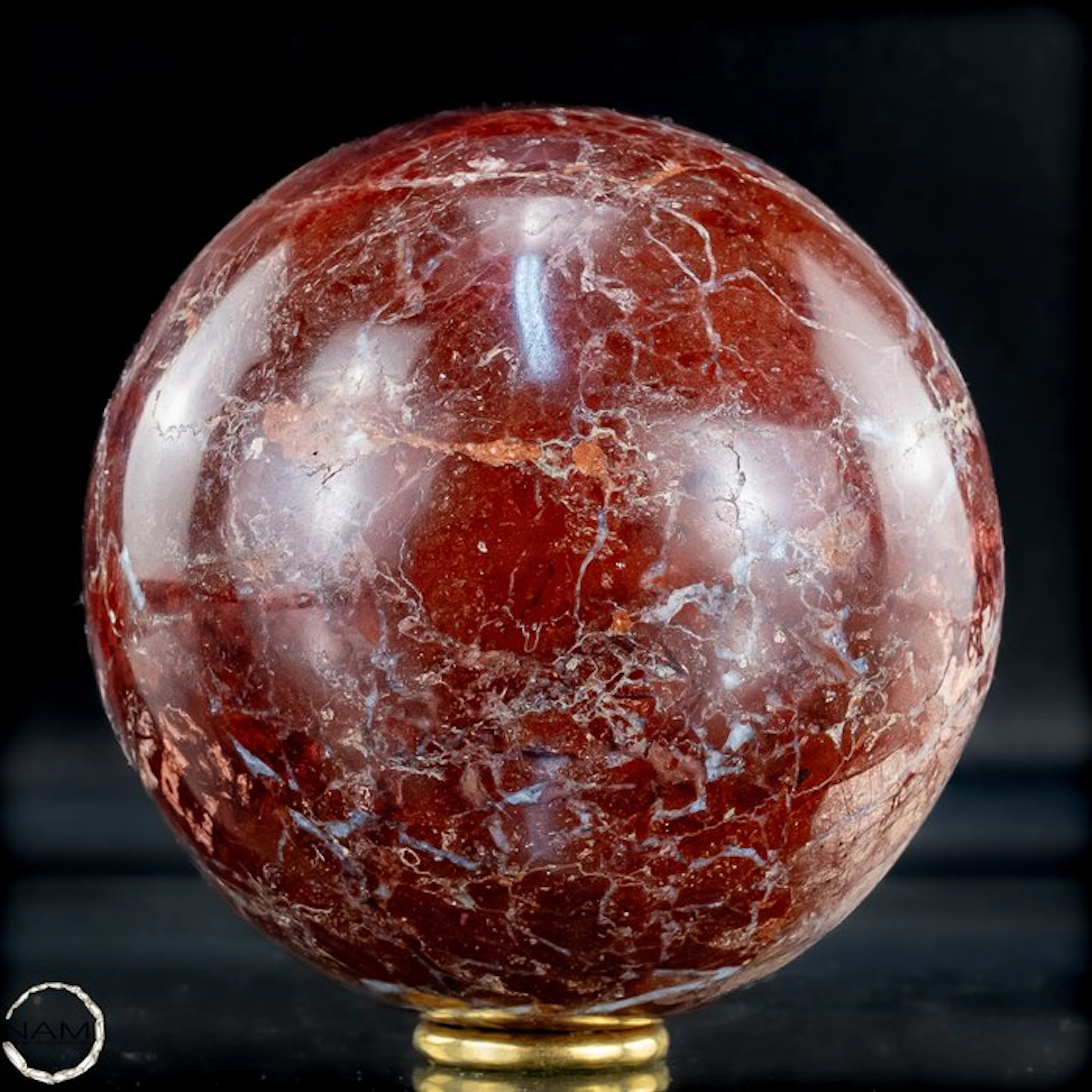 Natural Rare Red Jasper-Quartz Sphere, Himalaya- 1337.41 g