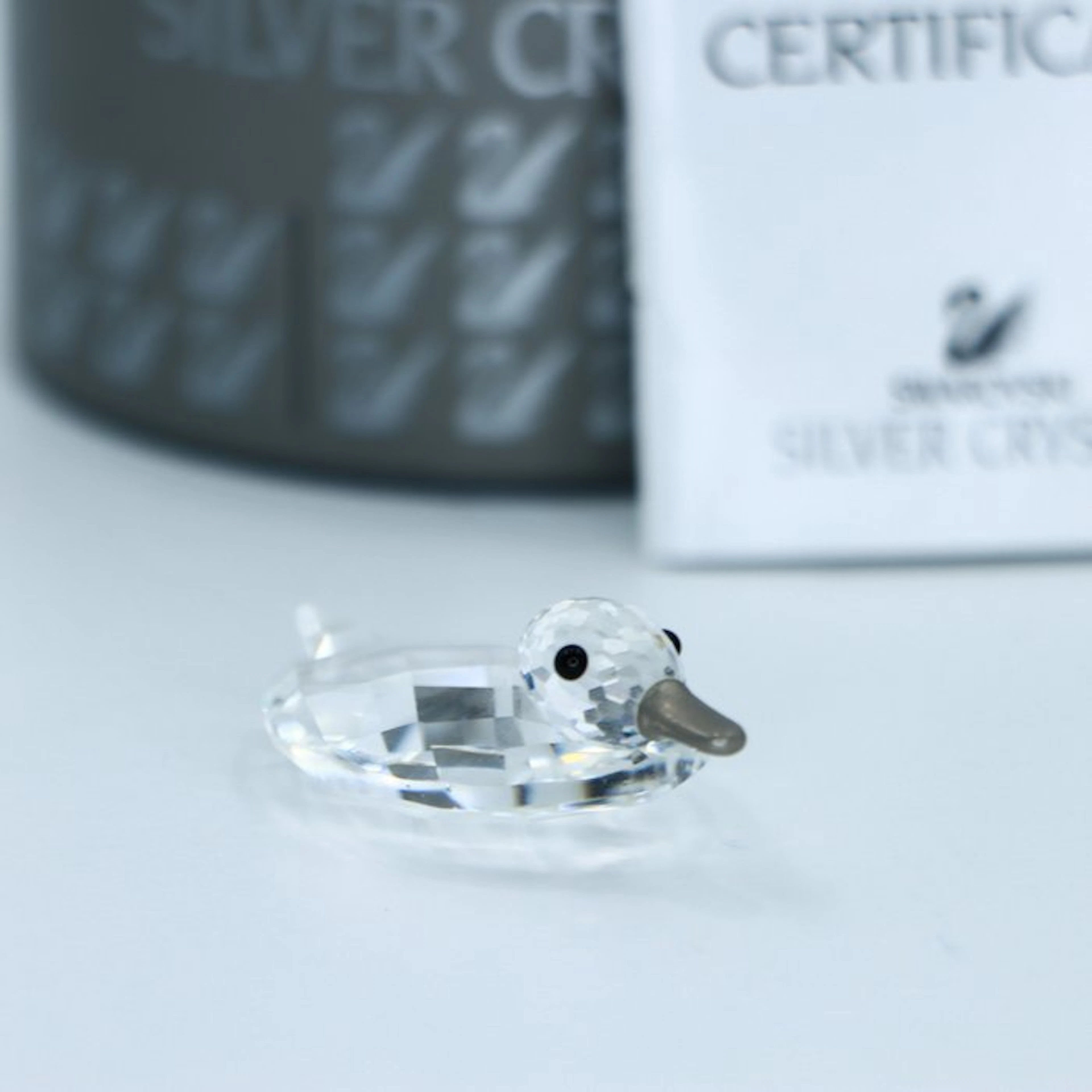 Figure - Swarovski - Eend (Boxed + certificate) - Crystal
