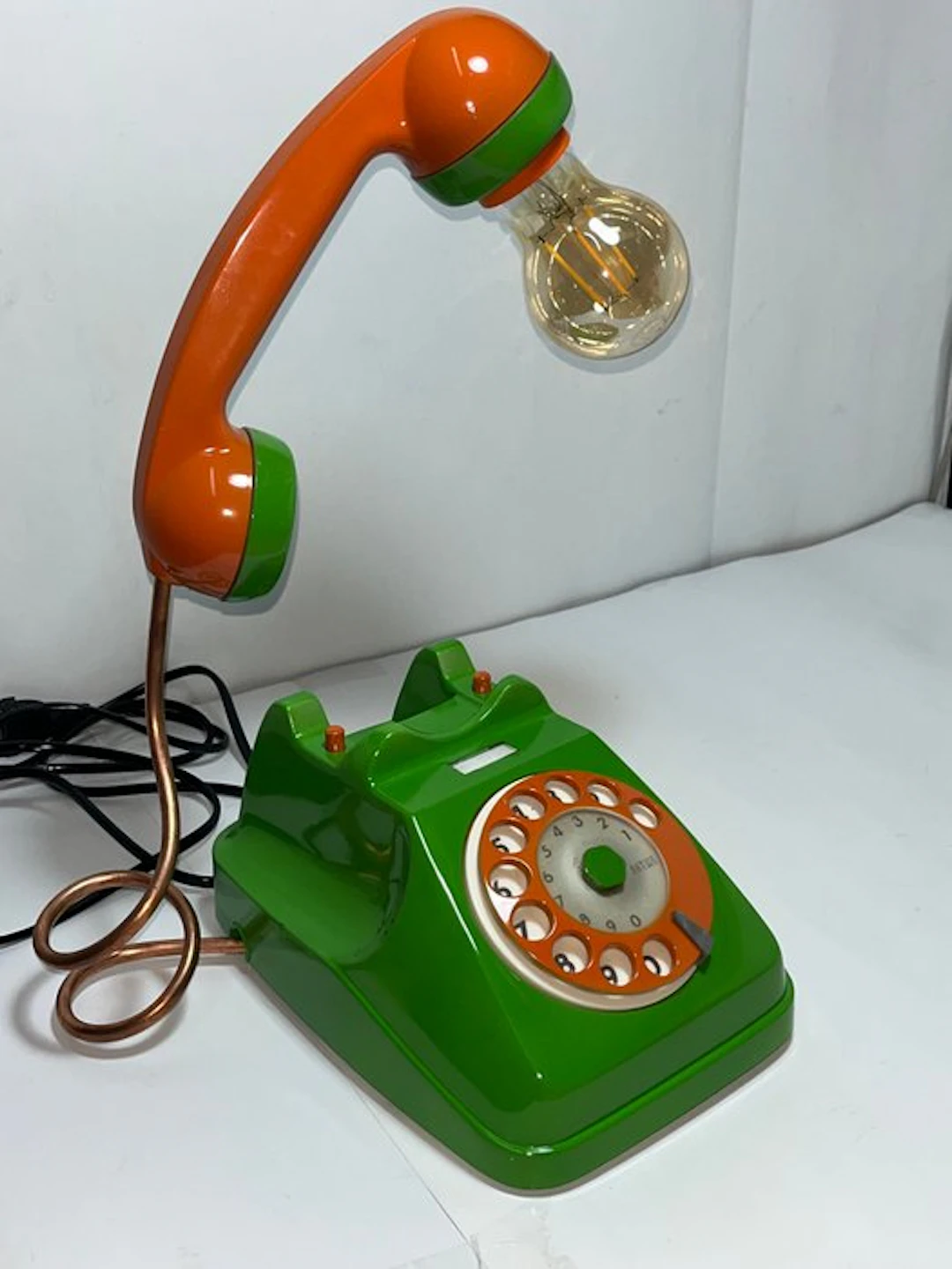 telefono lampada - Table lamp - PVC brass metal