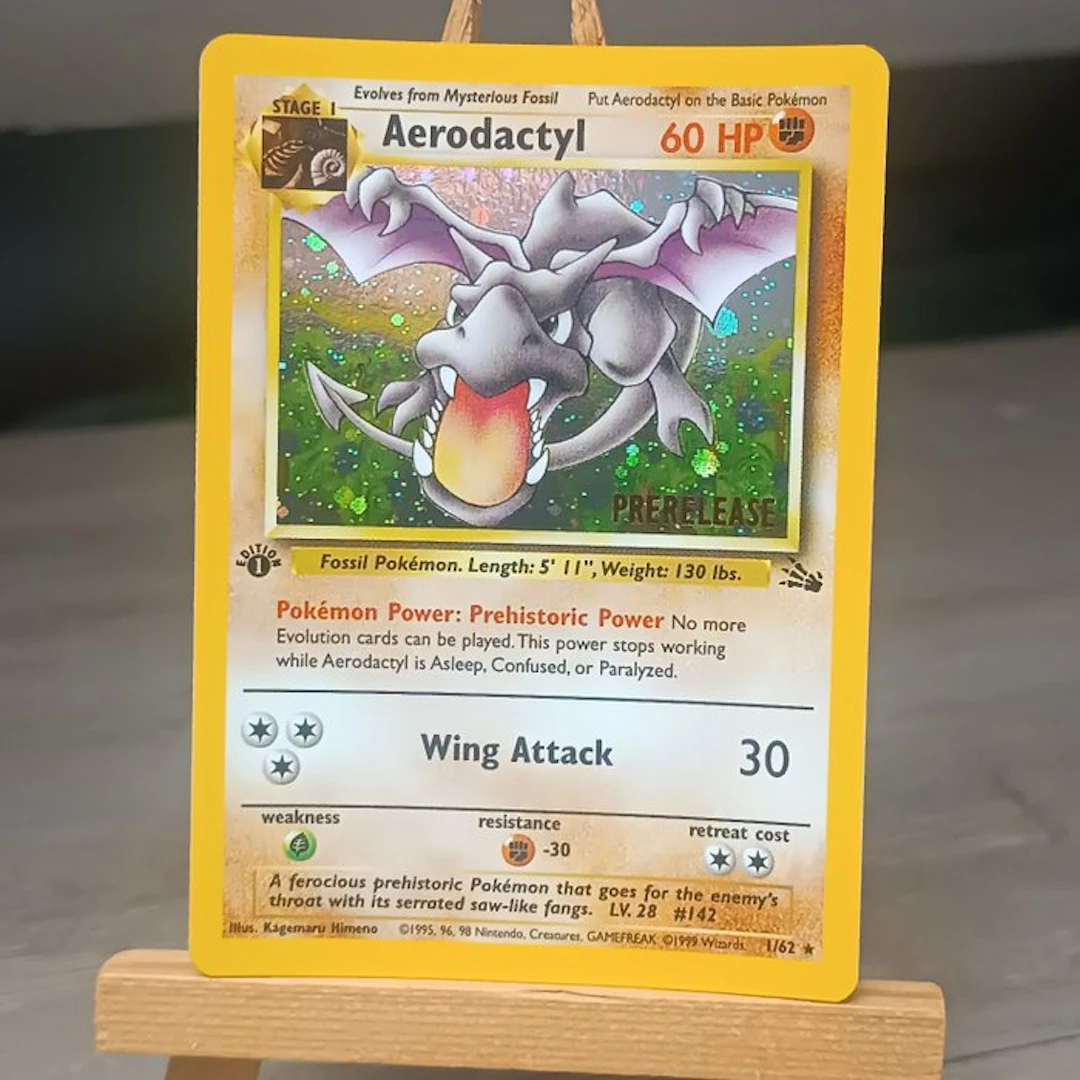 Pokémon - 1 Card - Aerodactyl first edition Prerelease...