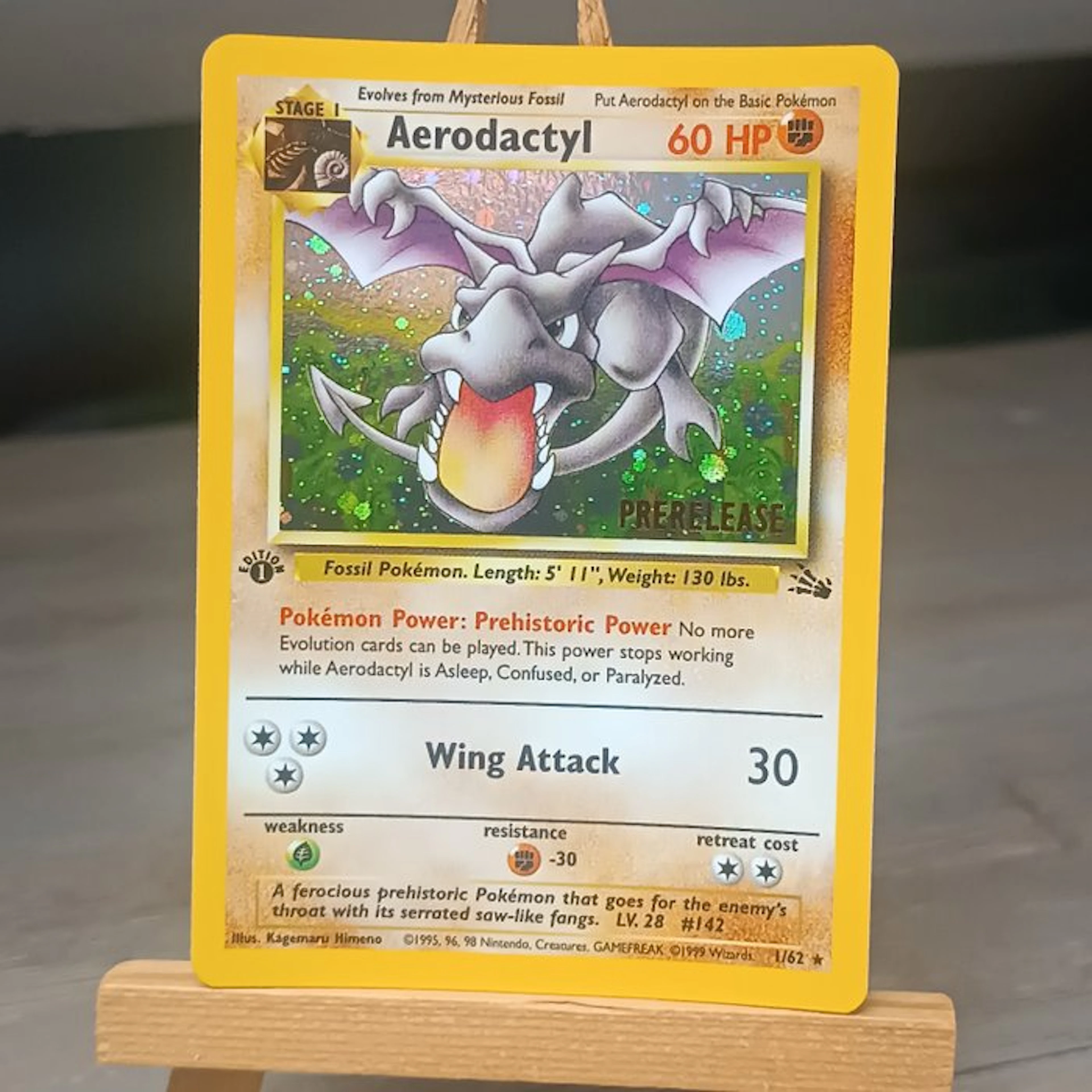 Pokémon - 1 Card - Aerodactyl first edition Prerelease...