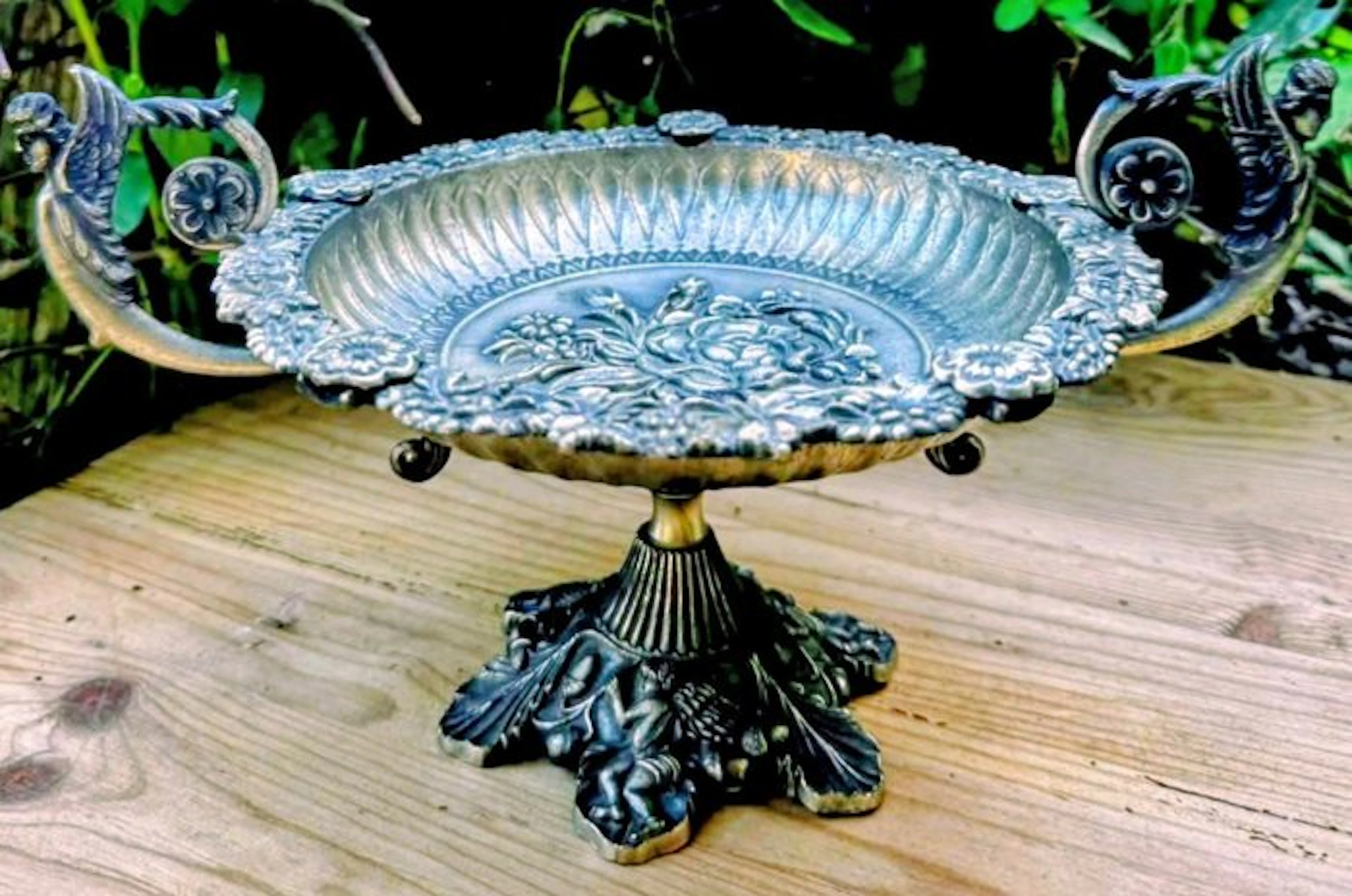 Centre table - Metal - Art Nouveau Putti