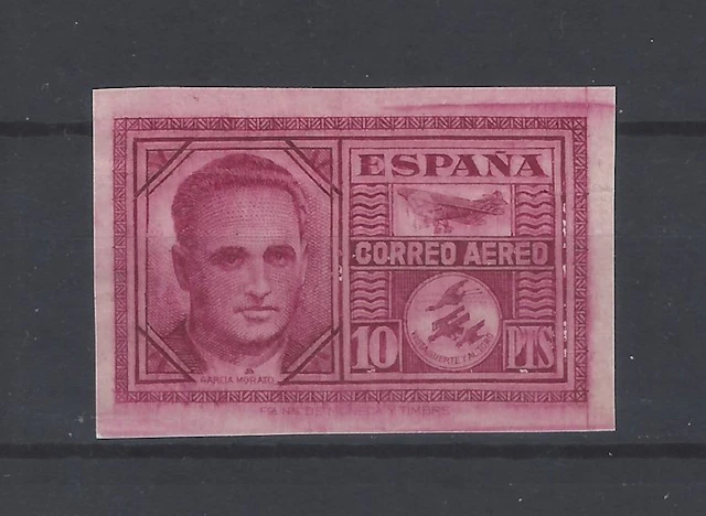 Spain 1945 - García Morato - color study - Edifil nº 992ec