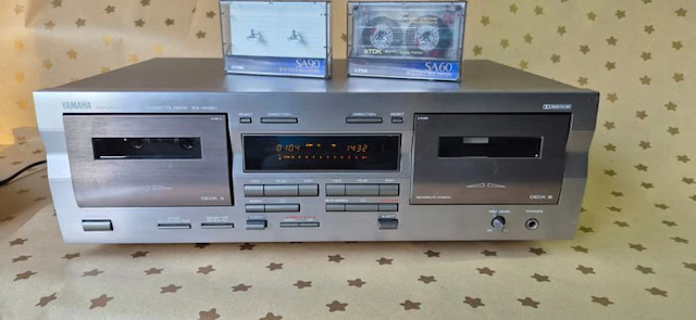 Yamaha - KX-W321 Auto-Reverse Double Compact Stereo Audio-cassette deck