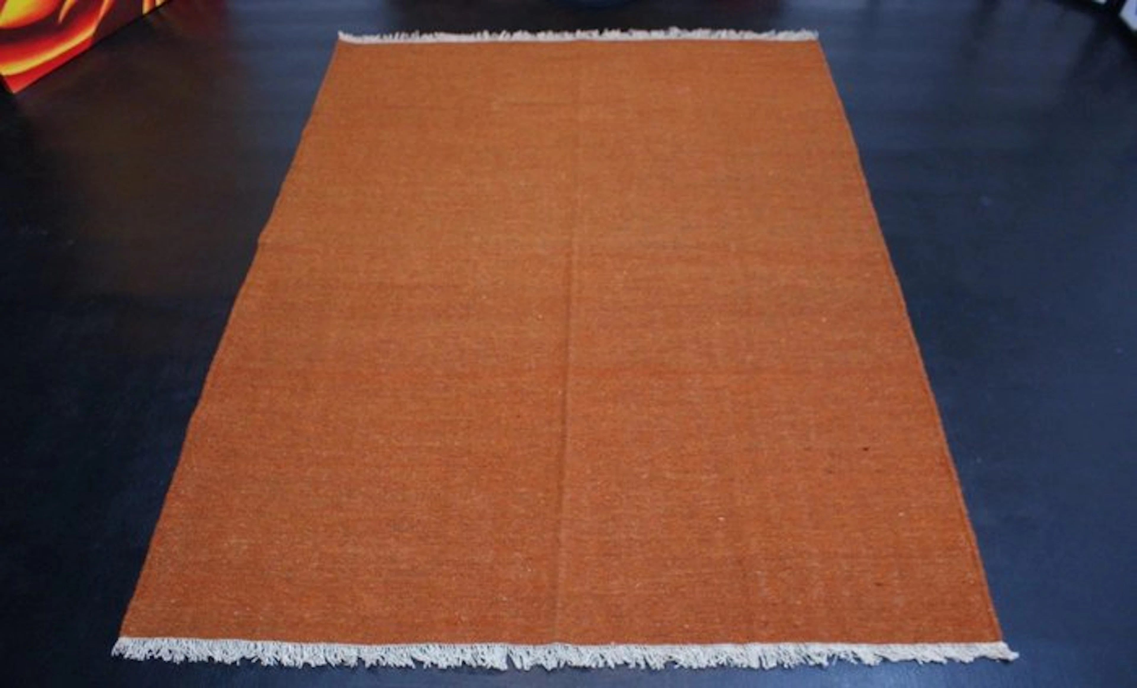 Handwoven Turkish vintage Kilim rug