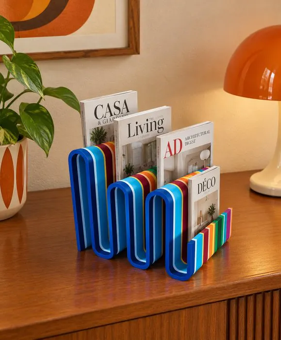 Bacco Creations - Magazine rack - Plastic - Rainbow Collection