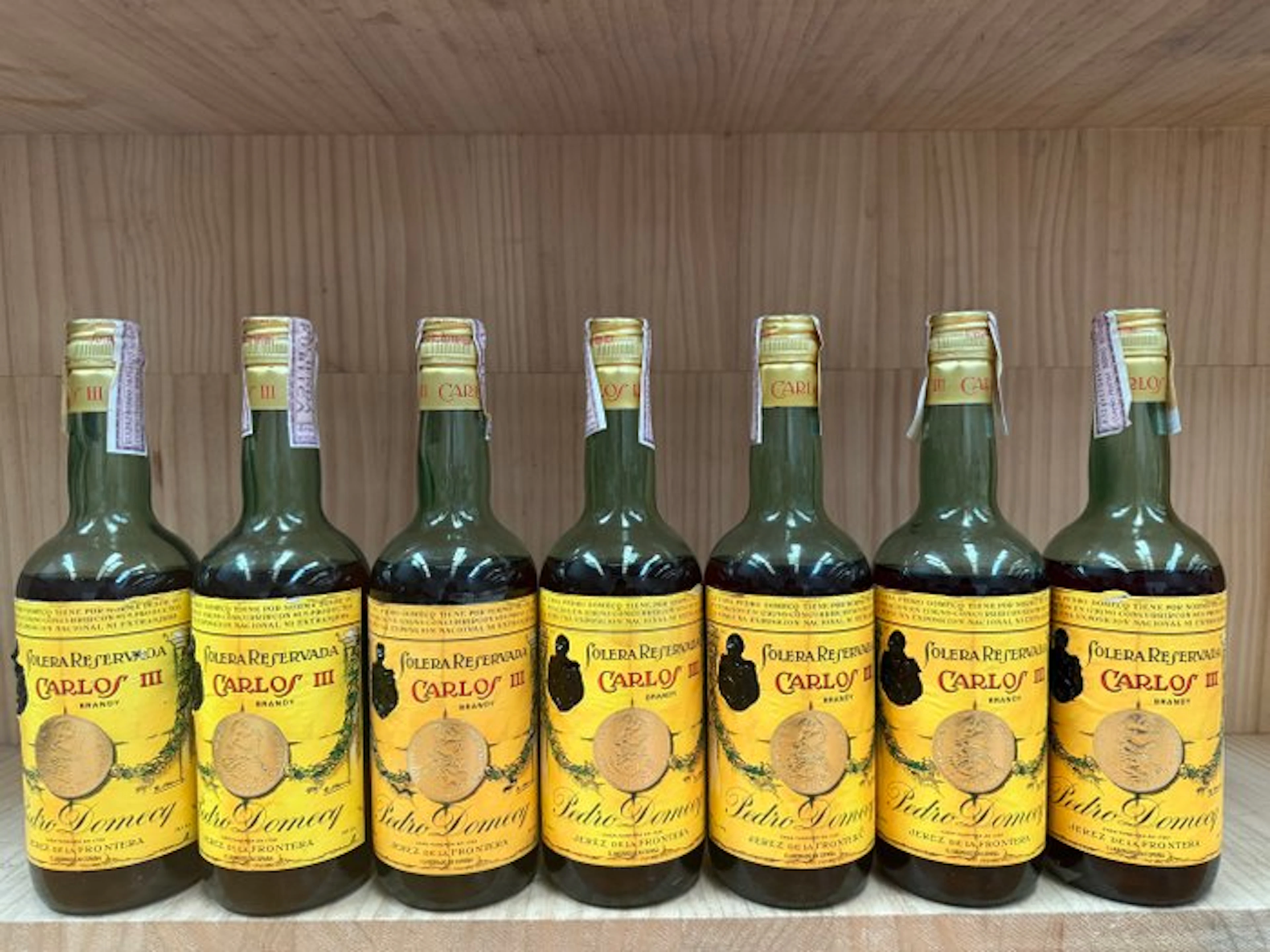 Pedro Domecq - brandy Carlos lll - b. 1970s - 75cl - 7 bottles