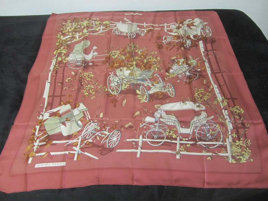 Hermès - Au Bois Dormant DE STOPPA DE 1983 unique edition - Foulard