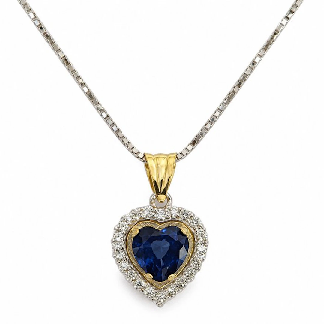 No reserve price - Necklace with pendant - 18 kt