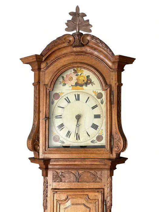 Longcase clock Louis XVI - Oak - 1750-1800
