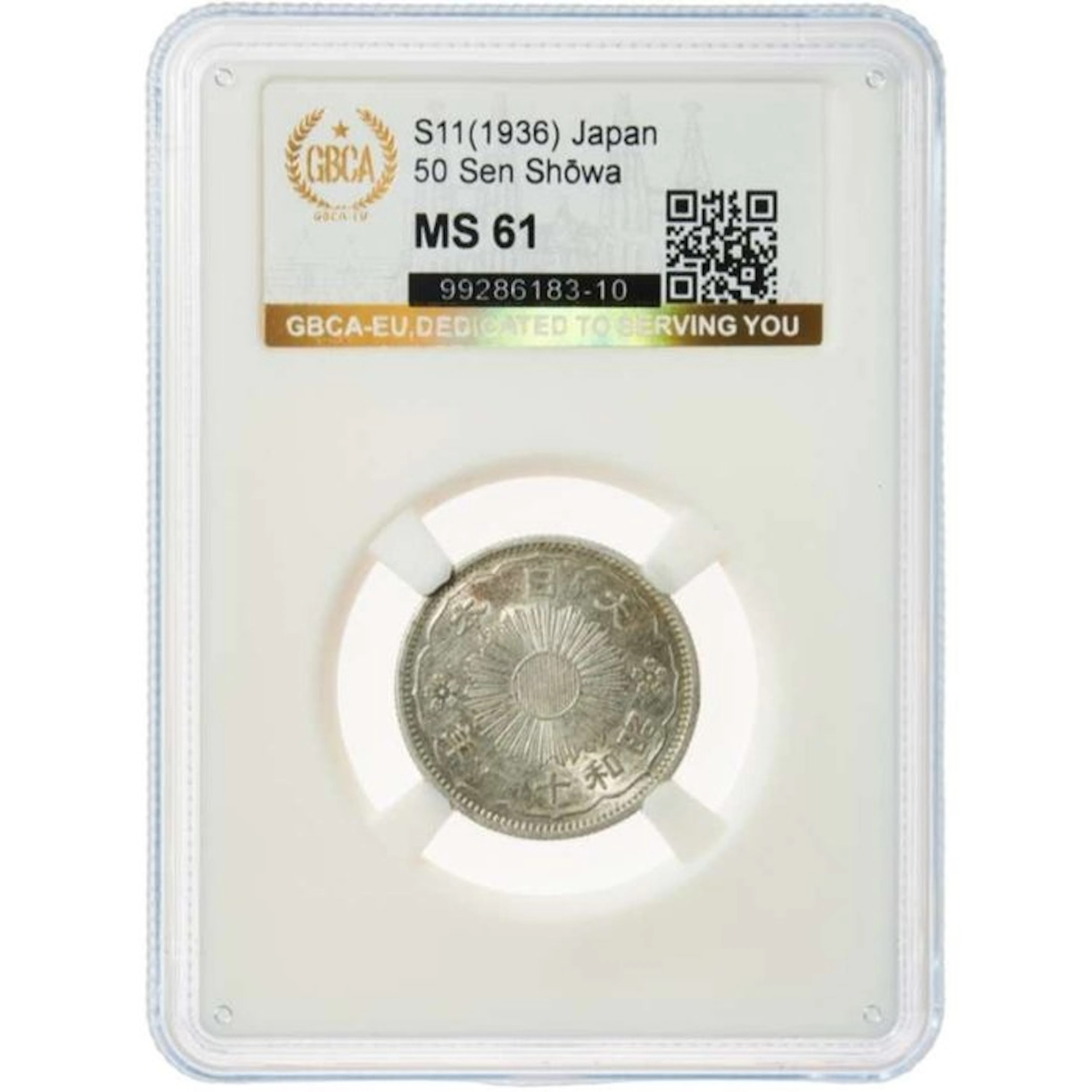 Japan. Shōwa. 50 Sen Japan mint, 1936. GBCA EU - MS 61 (No reserve price)