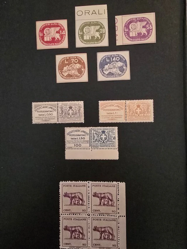 Italy Kingdom 1936/1945 - Kingdom and Regency – CORALIT Series Complete