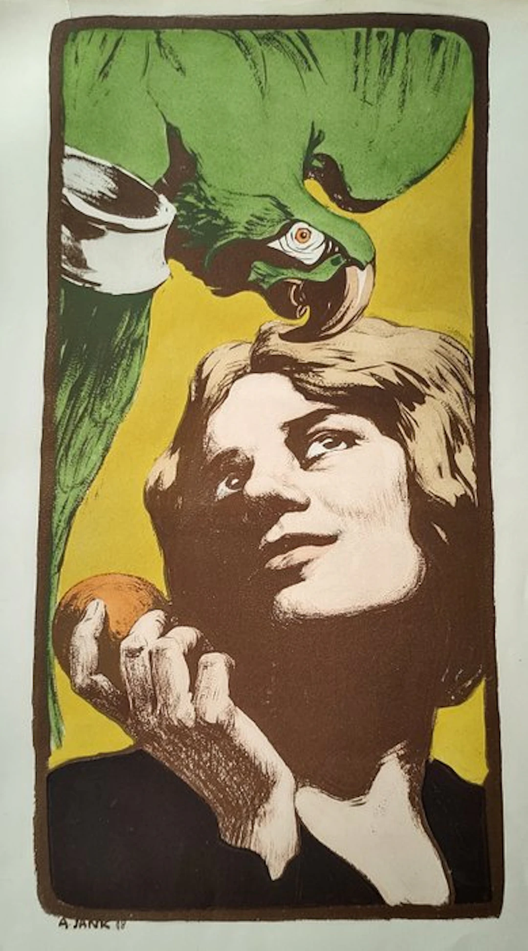 Angelo Jank, alias Angelo Yank (1868–1940) - La Femme au Parroquet