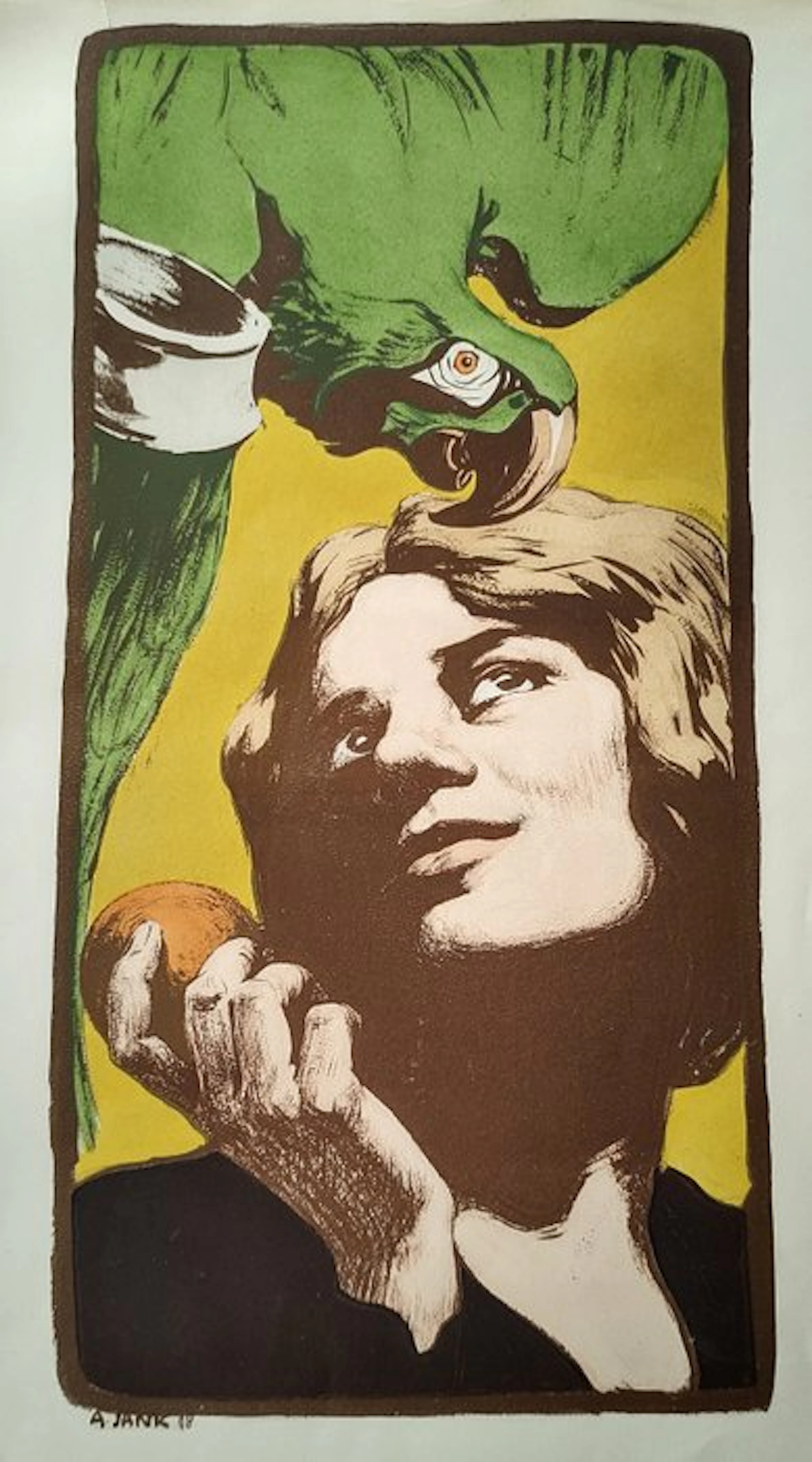 Angelo Jank, alias Angelo Yank (1868–1940) - La Femme au Parroquet