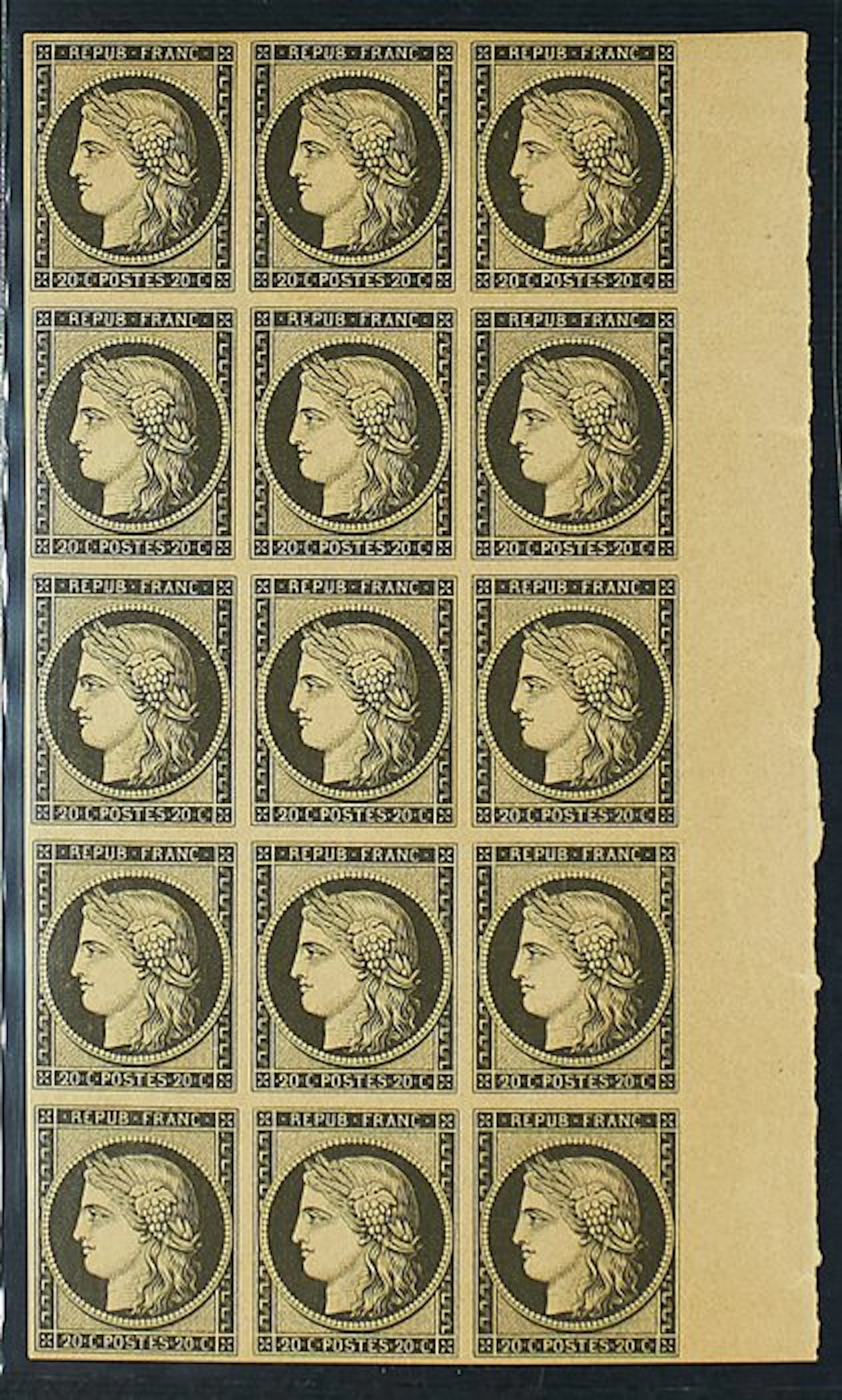 France 1849 - Ceres imperforate