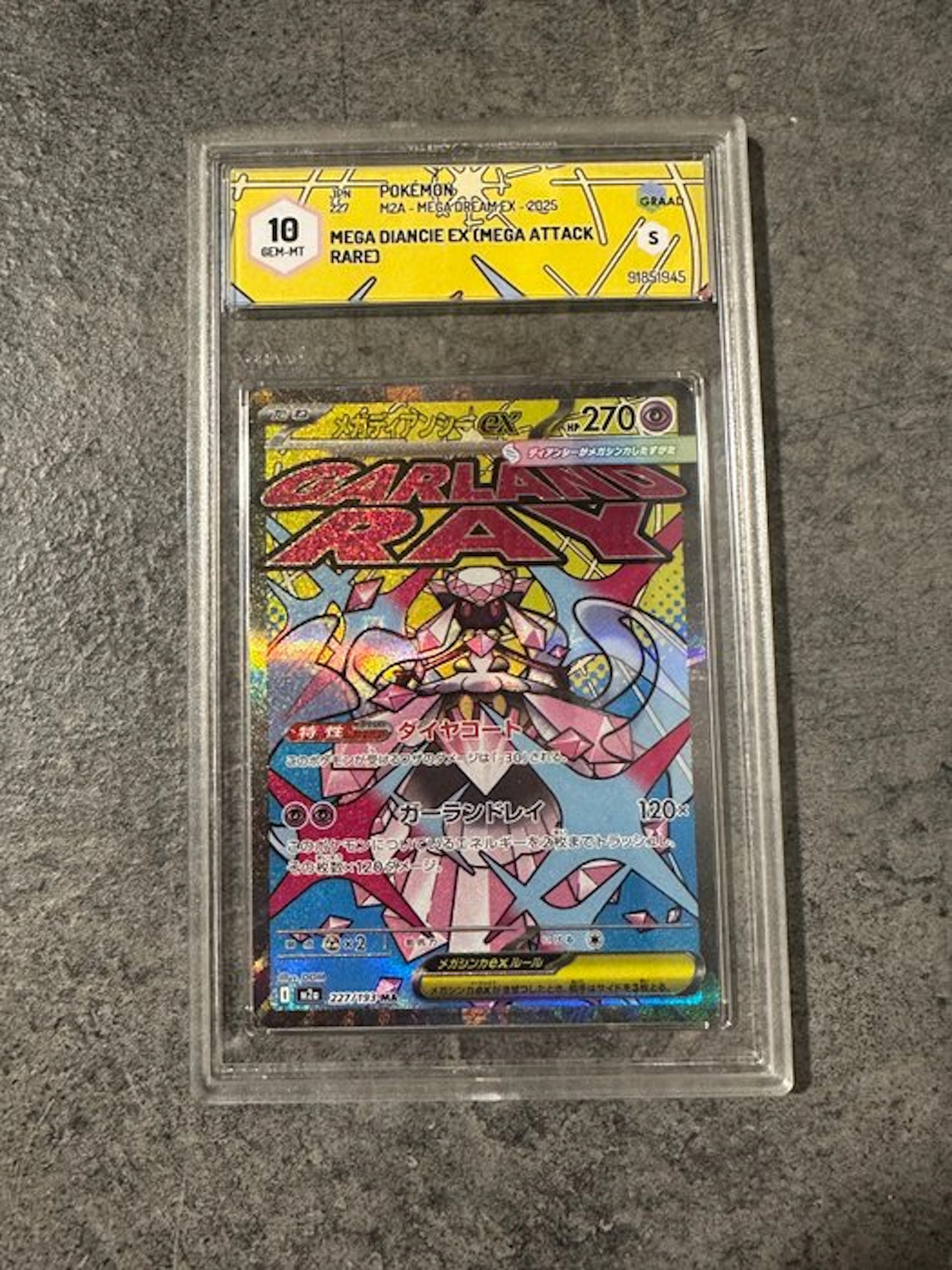 Pokémon - 1 Graded card - Diancie 227/193 Full art