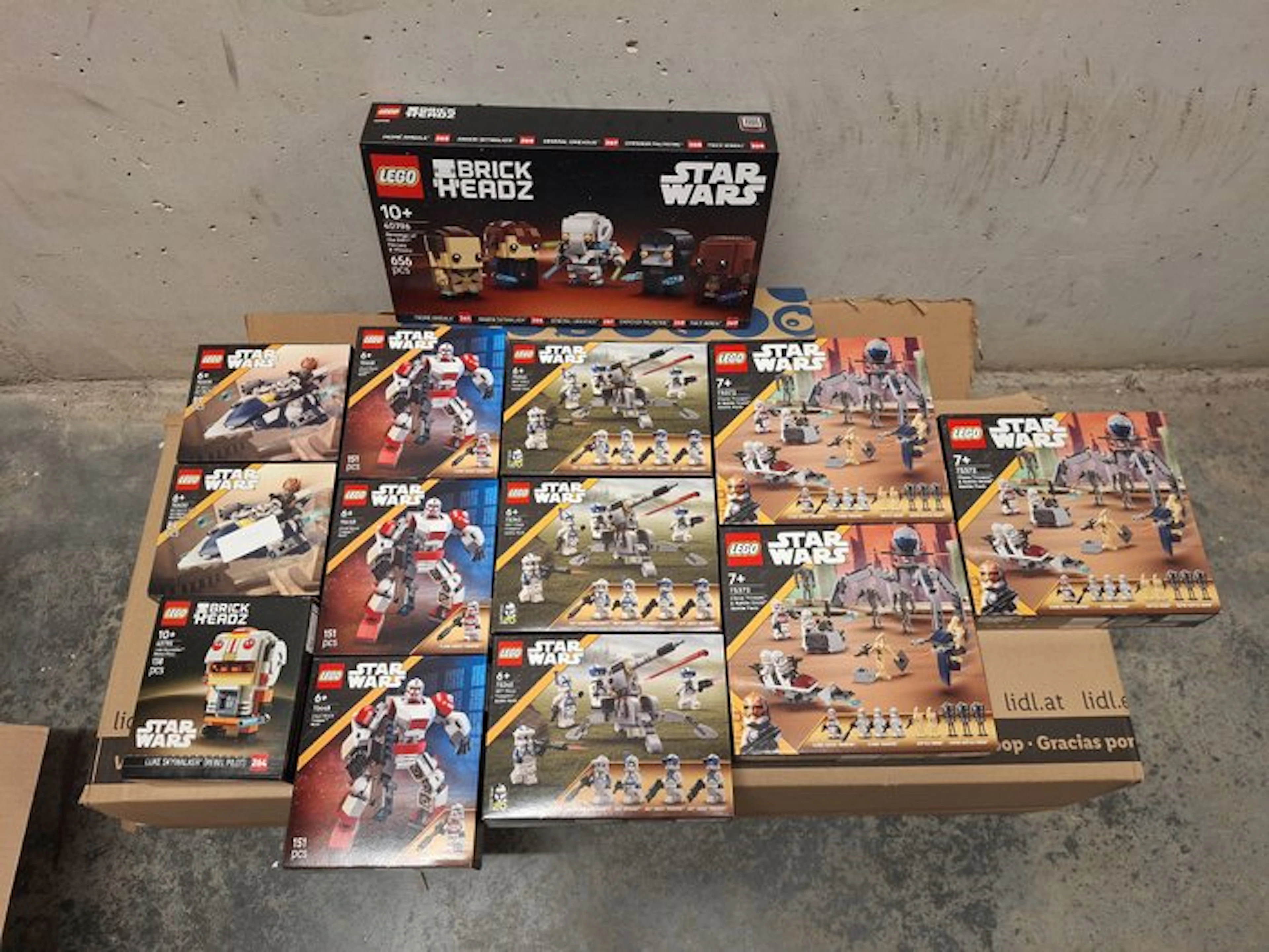 LEGO Set - Star Wars, BrickHeadz - 40796; 40795; 75400; 75448; 75345; 75372