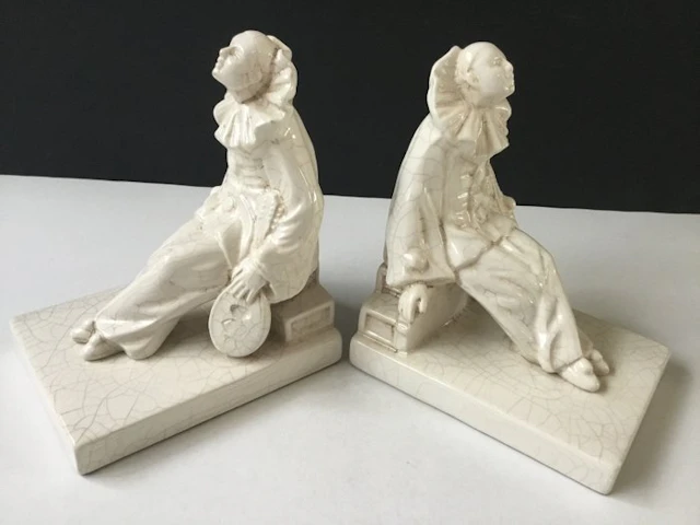 Émaux De Louvière - Stijl Max le Verrier - Bookends (2)...