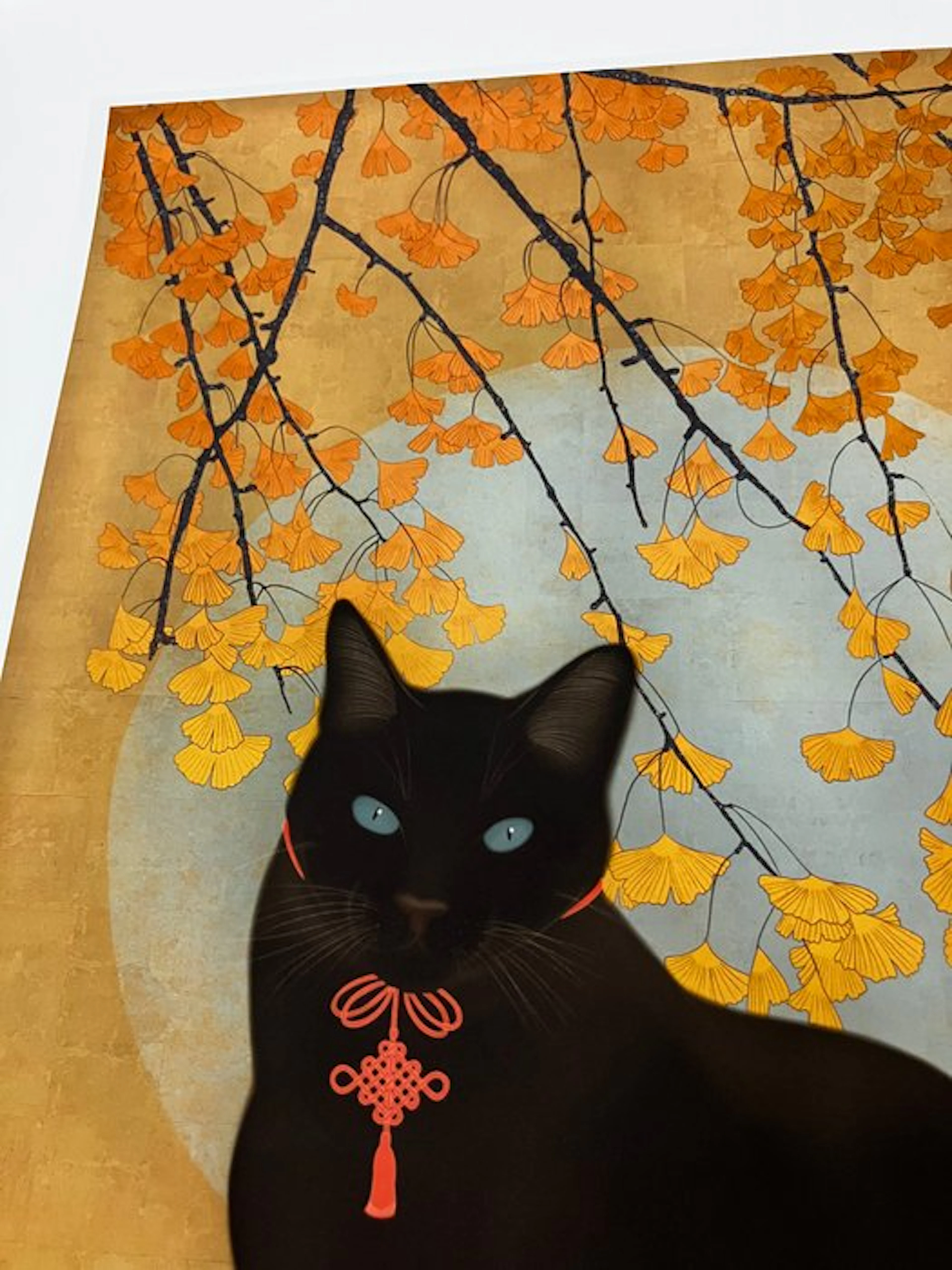 “Blue Moon Cat” (Limited Edition 25/50) Japanese Cat Arts...