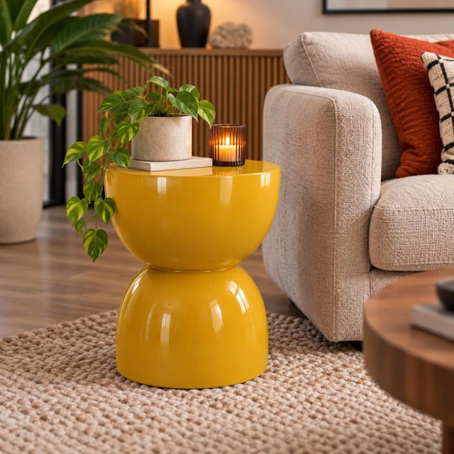 Magnesium Okergeel - Side table - Magnesium oxide