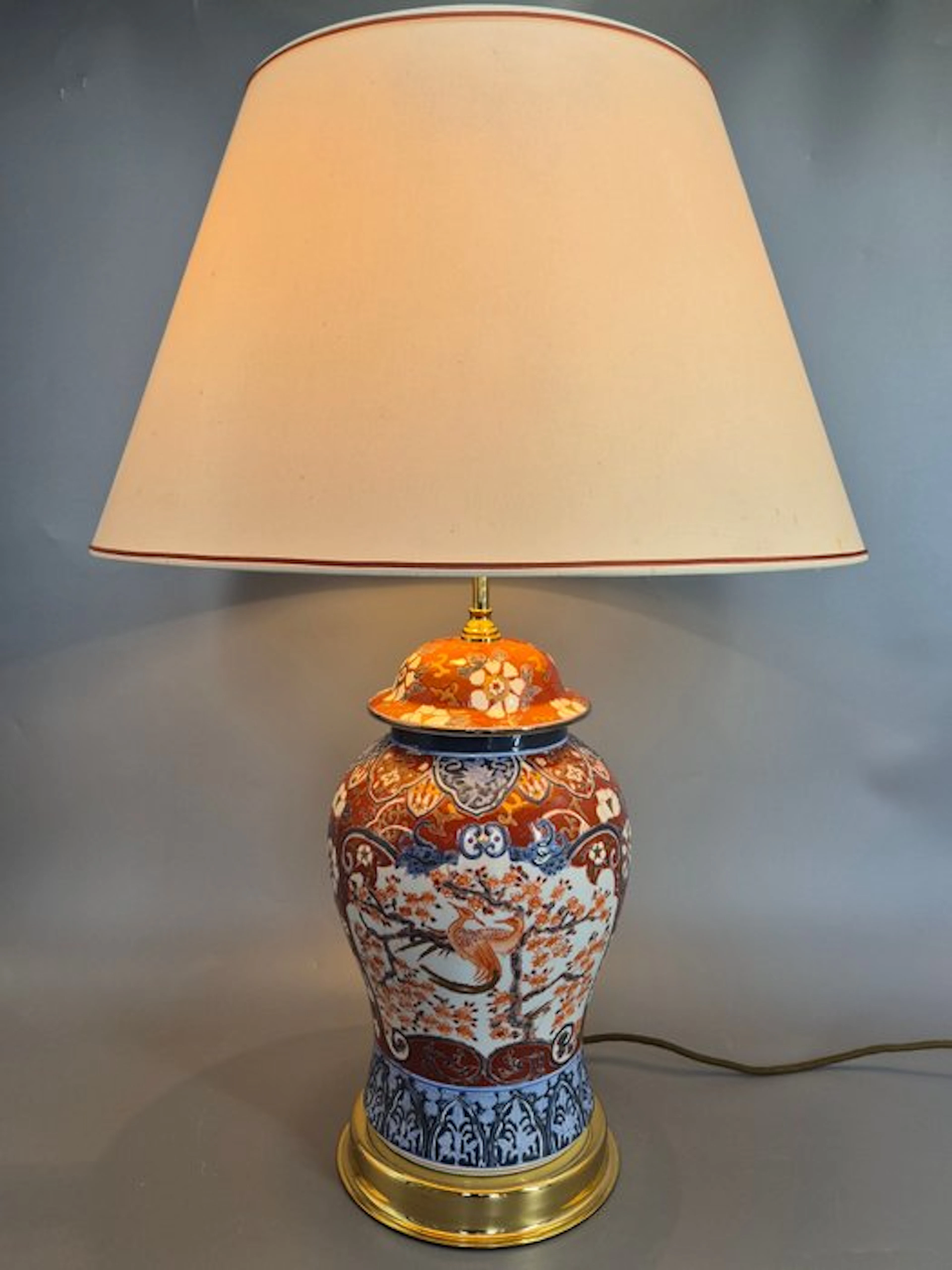 Imari Porzellan Tischleuchte Vasenlampe Tischlampe...
