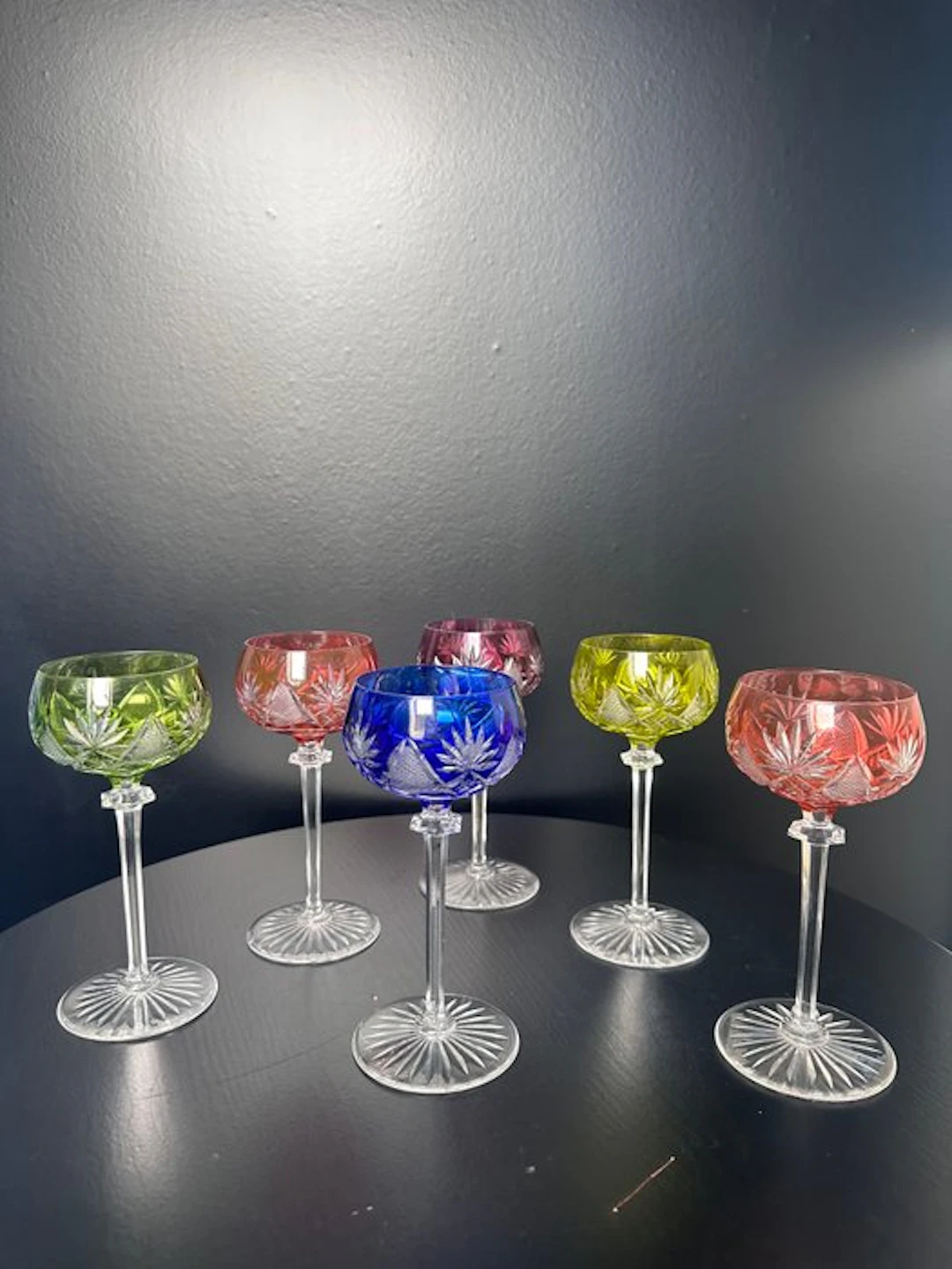 Val Saint Lambert - Wine glass (6) - Vintage Val Saint...