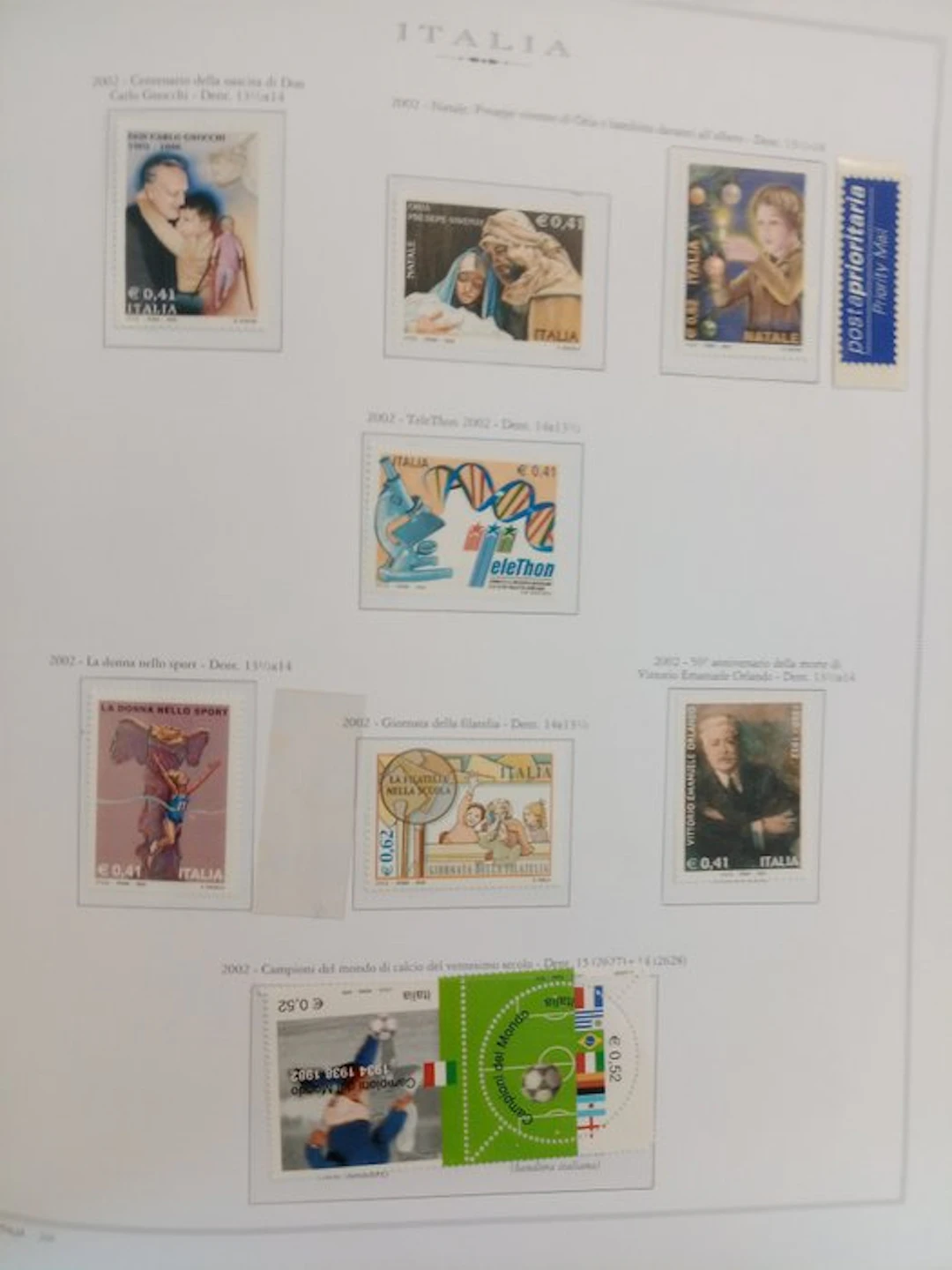 Italy 2003/2004 - REPUBLIC issues from 2003 to 2004 complete