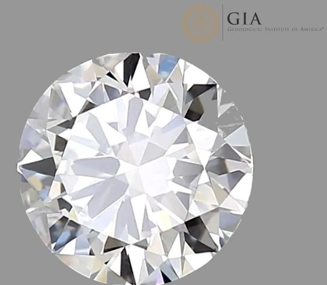 1 pcs Diamond (Natural) - 0.40 ct - Round - E - VS1...