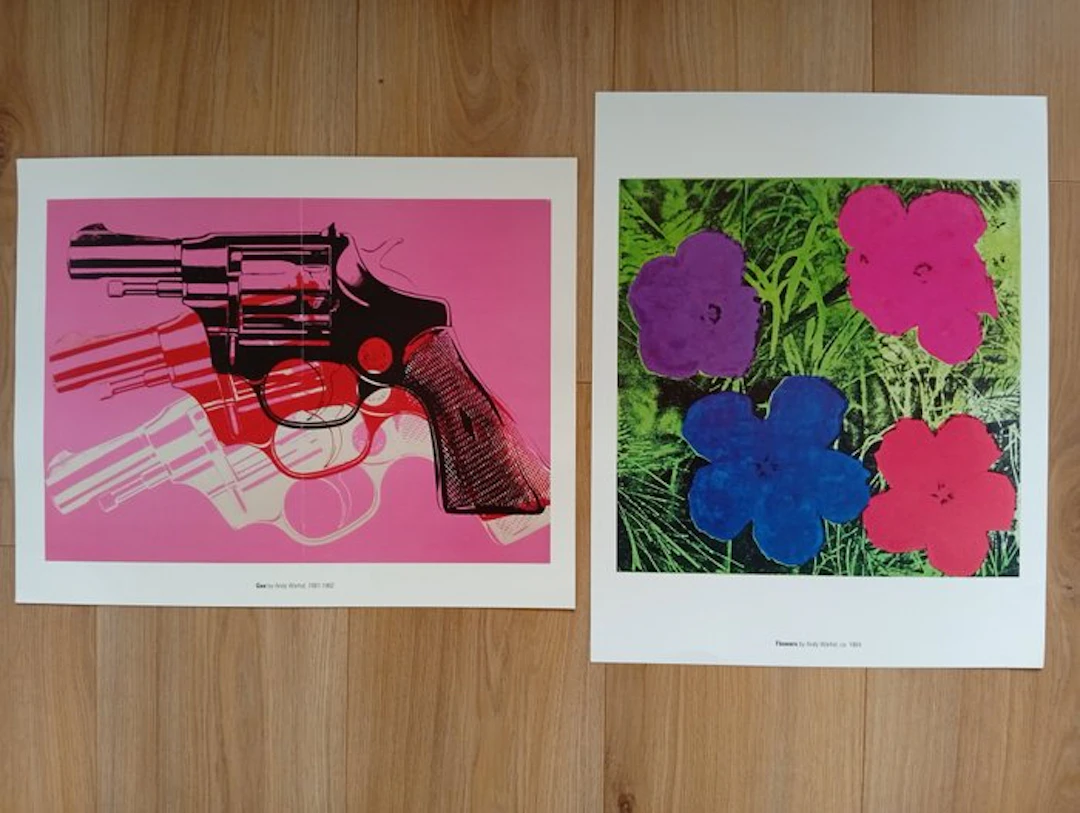 Andy Warhol (1928-1987) - Gun and Flowers