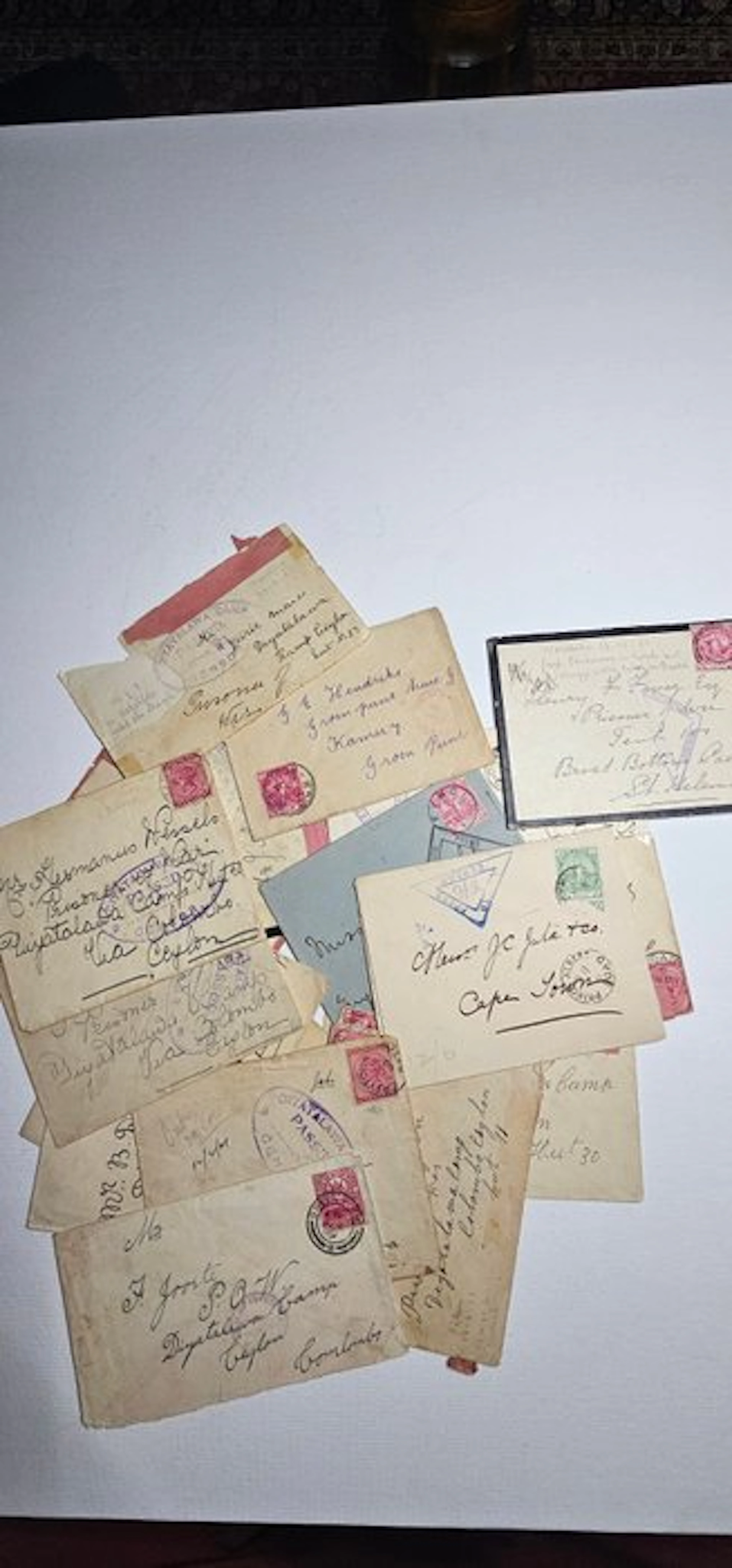 Postmark - Anglo-Boer War 1901 - 20 POW & Censored Covers - Diyatalawa