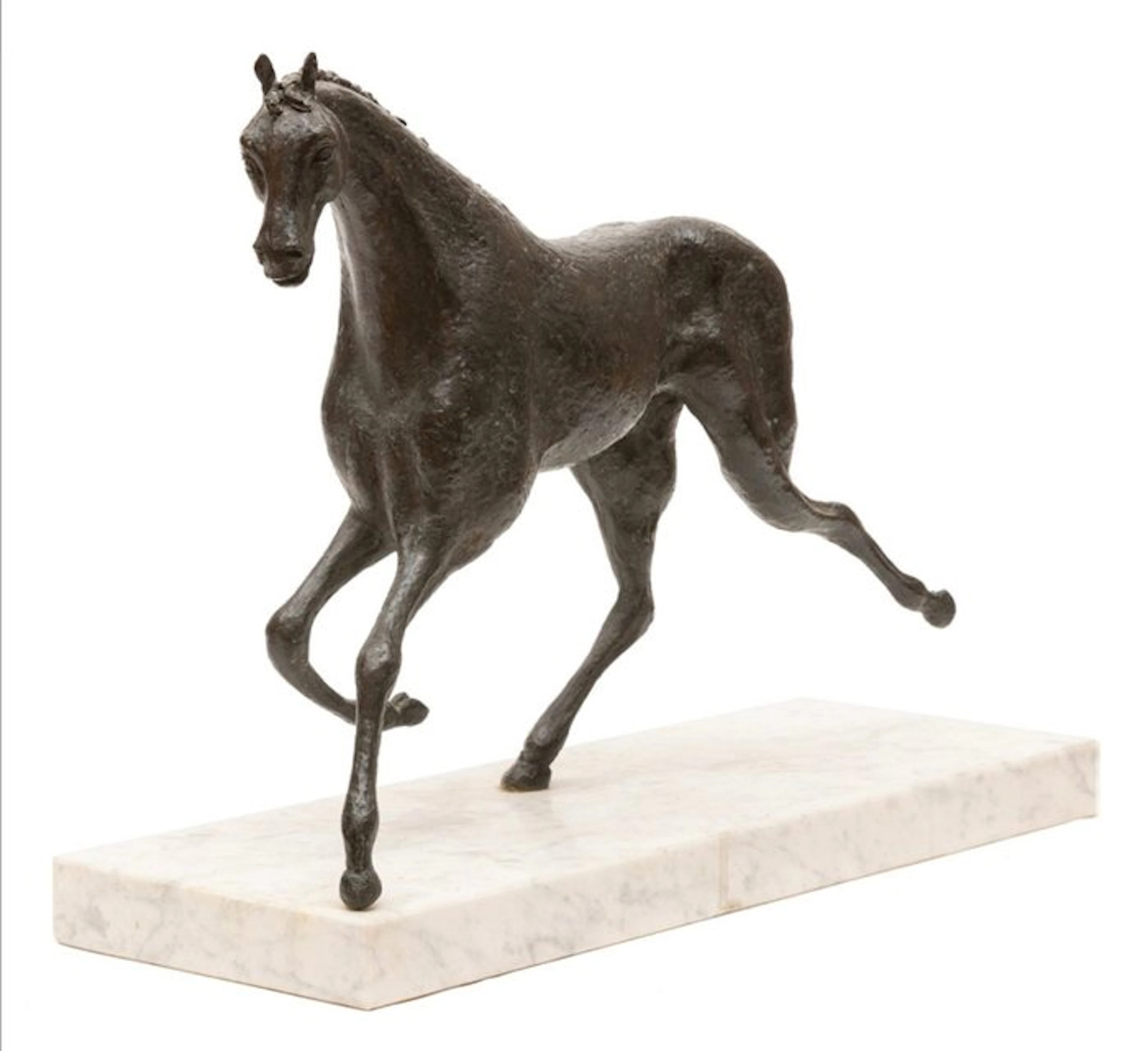 Map Grothausen-Musch (1914-2000) - Bronzen Paard in Draf