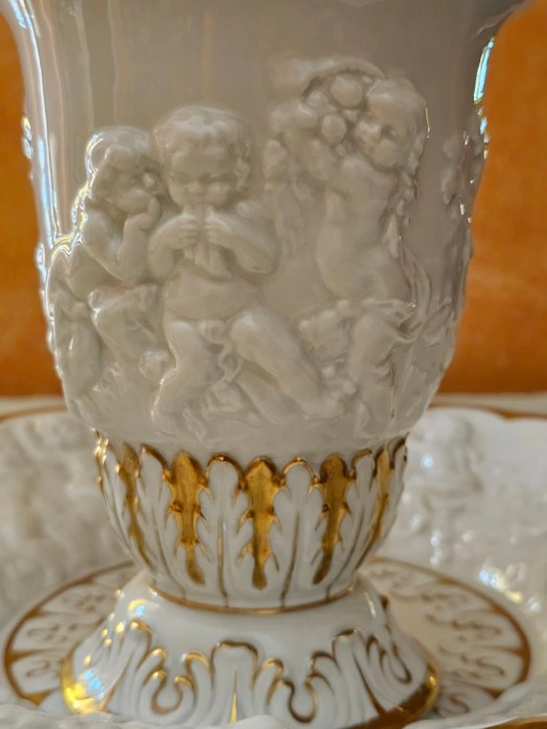 Vase (2) - Ceramic, Gold - ANTIQUE VASE 'NAPOLEON'