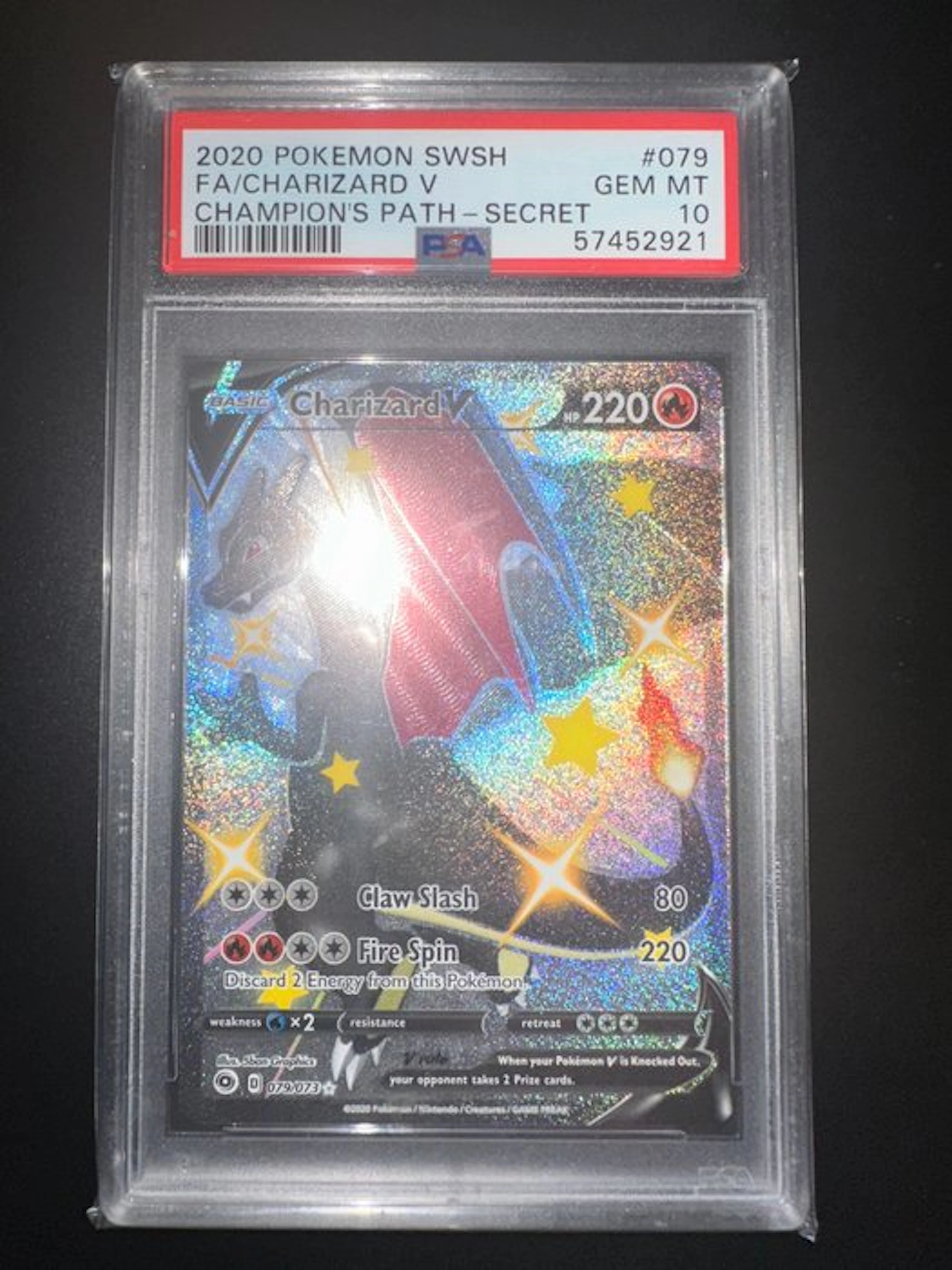 Pokémon - 1 Graded card - Charizard #079 Full art
