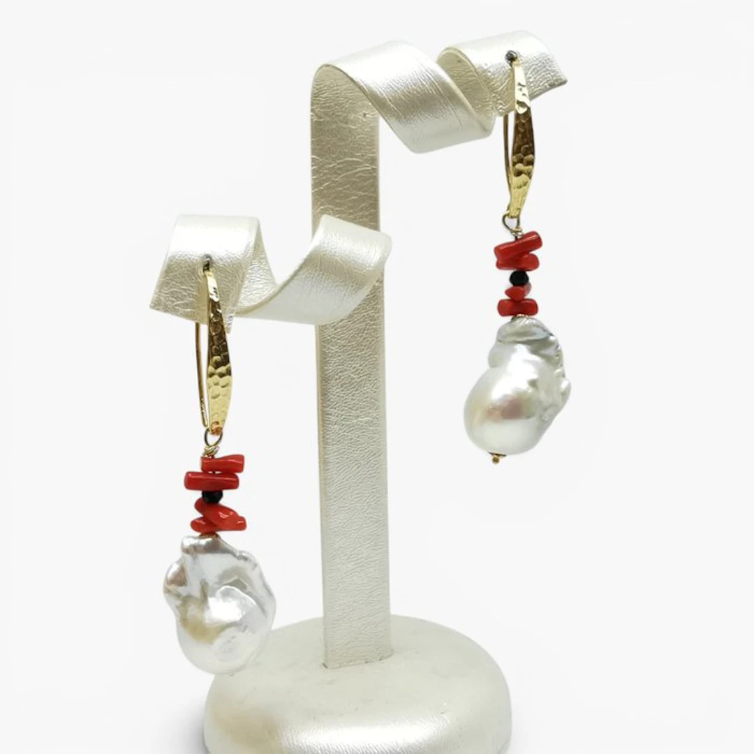 Pearl - Sterling Silver 925 - Earrings - Italian craftsmanship