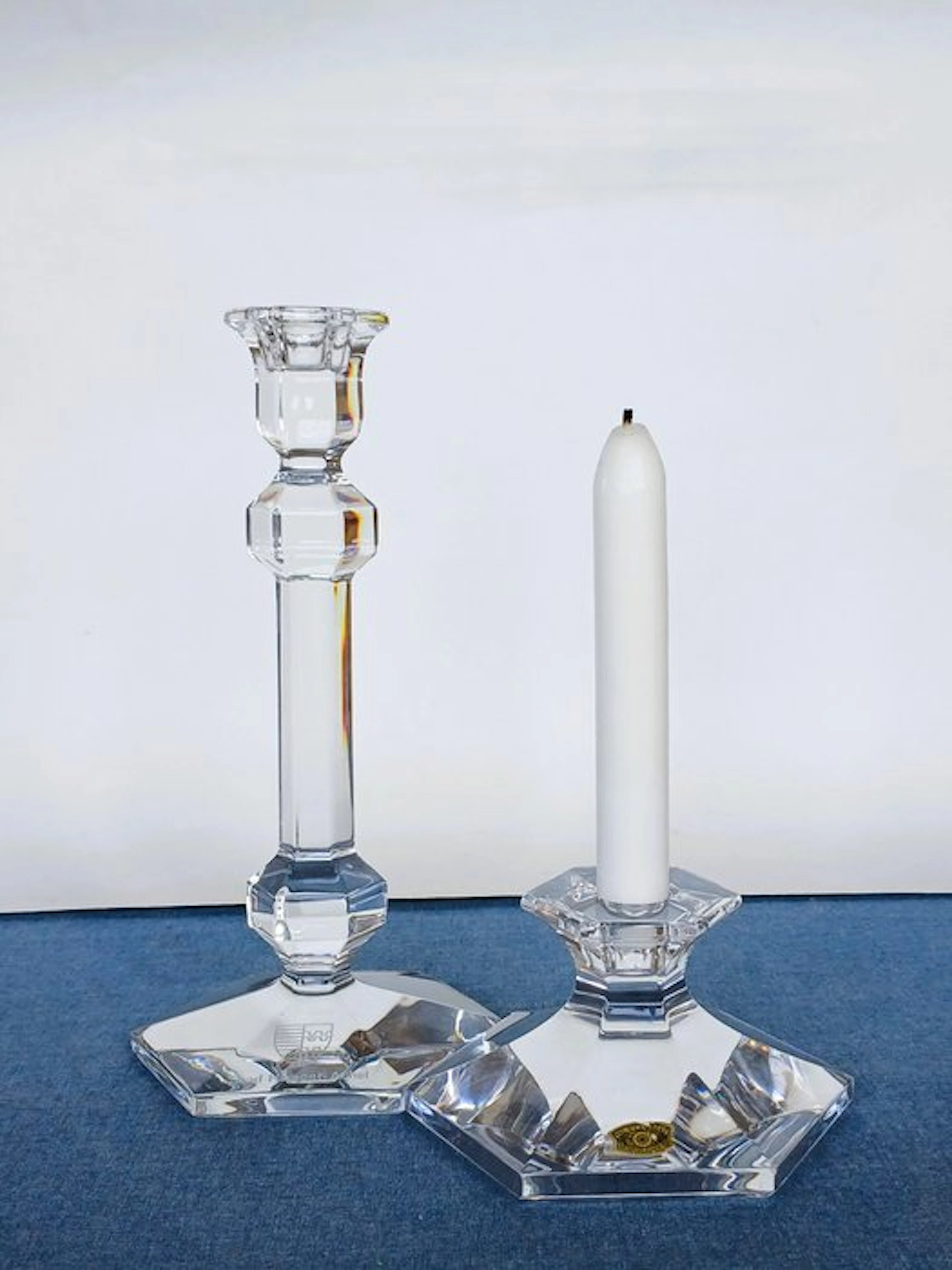 Val Saint Lambert - Candleholder Galatea / Élysée Palace (2) - Crystal