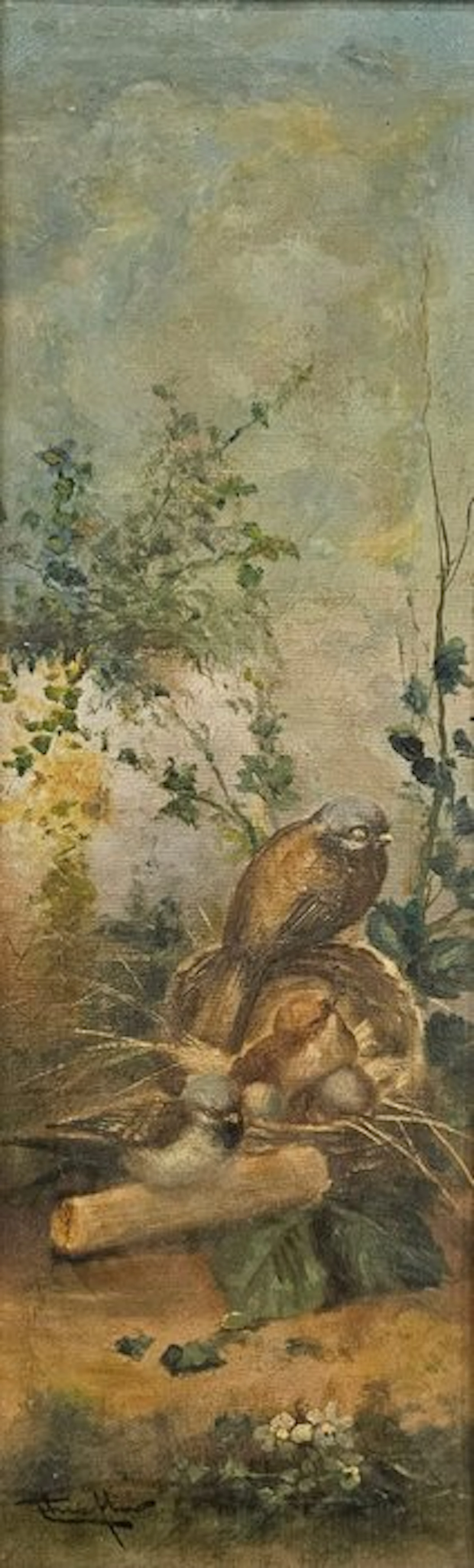 Escuela Impresionista Europea (XIX) - Nido de Pajaros