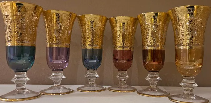 Ismie Roha ISMIE LUX - Drinking service (6) - full total gold luxury...