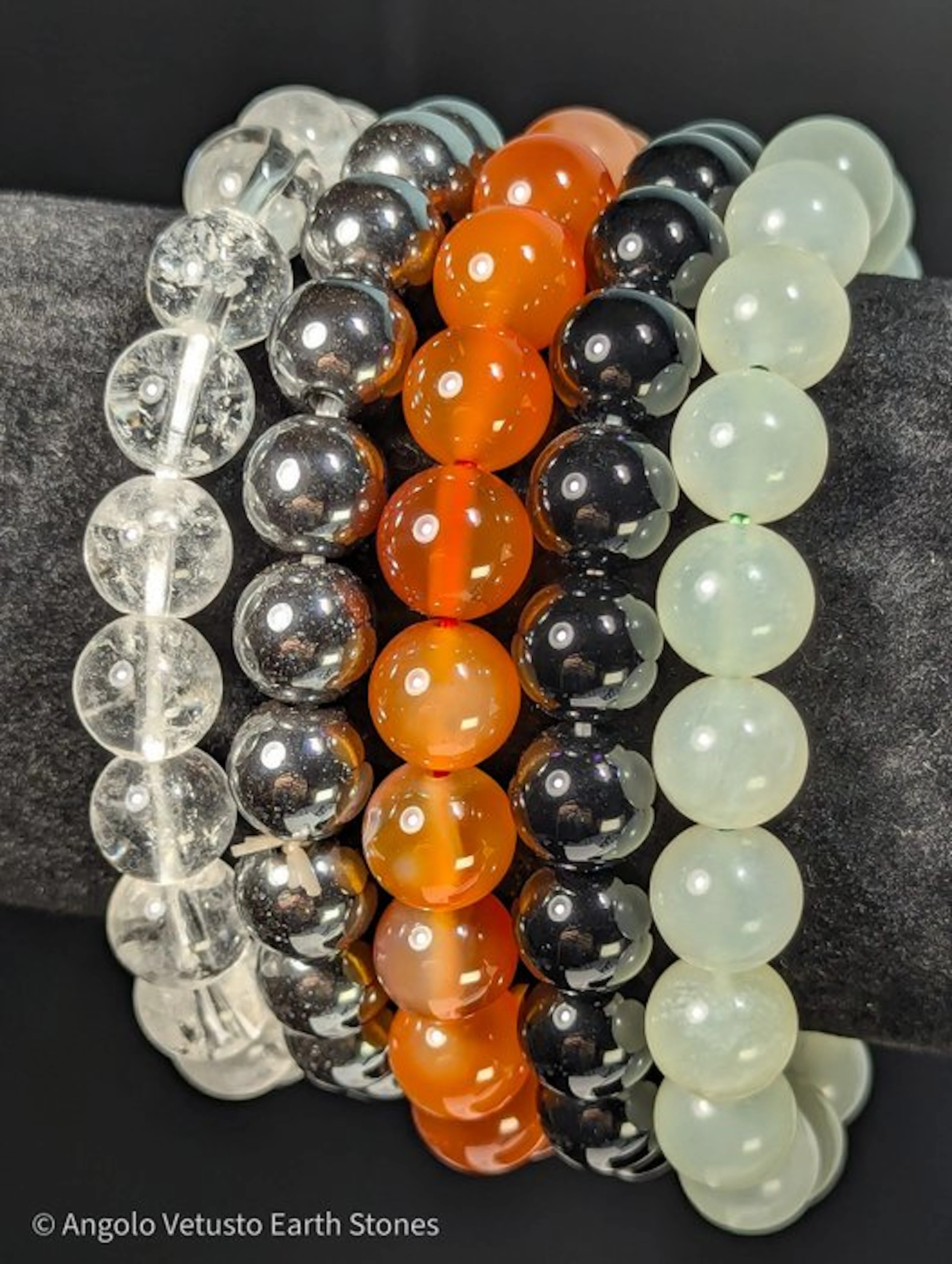 Natural High Quality Gemstone Bracelets Collection – Set...