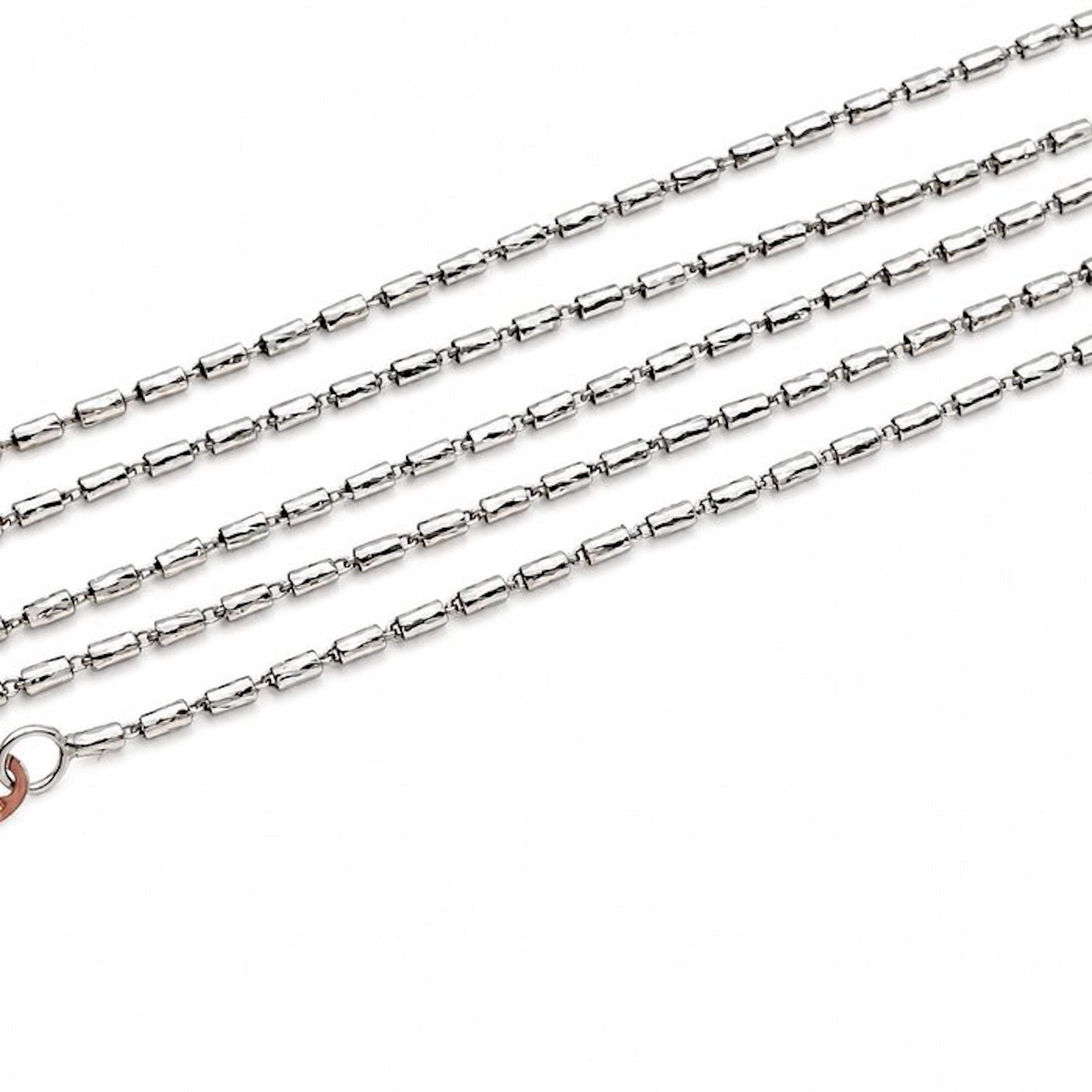 Necklace - 18 kt. White gold - Made in Italy - Handmade