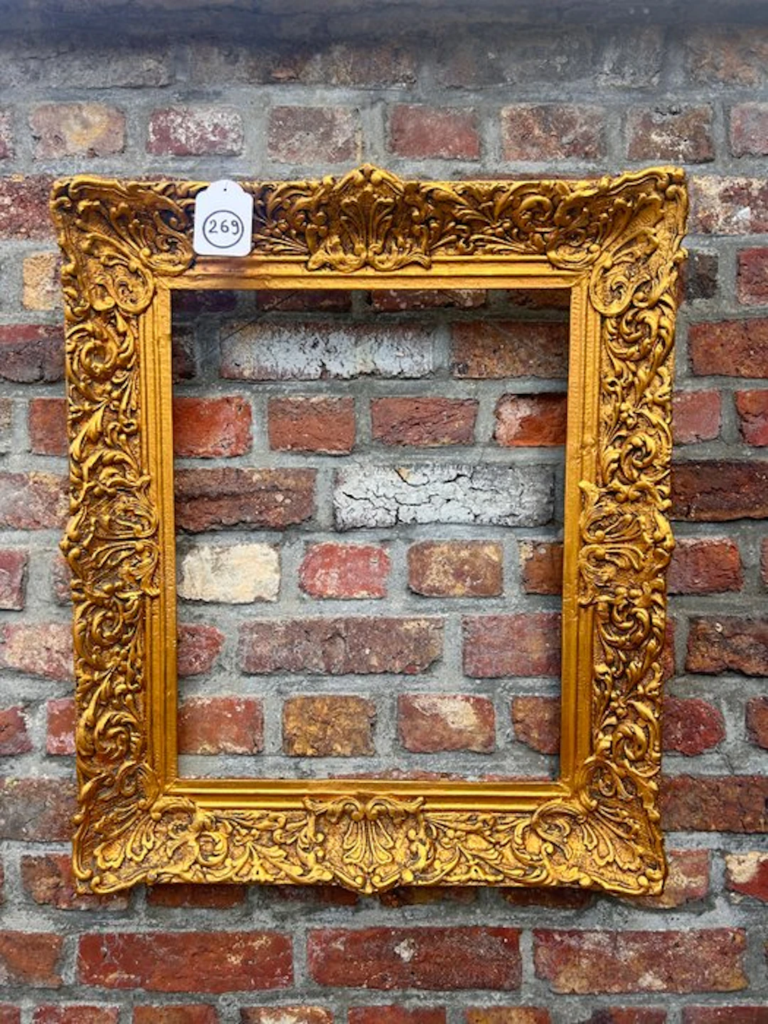 Frame - 269 Antique gold-gilt picture frame for painting 50x40 cm