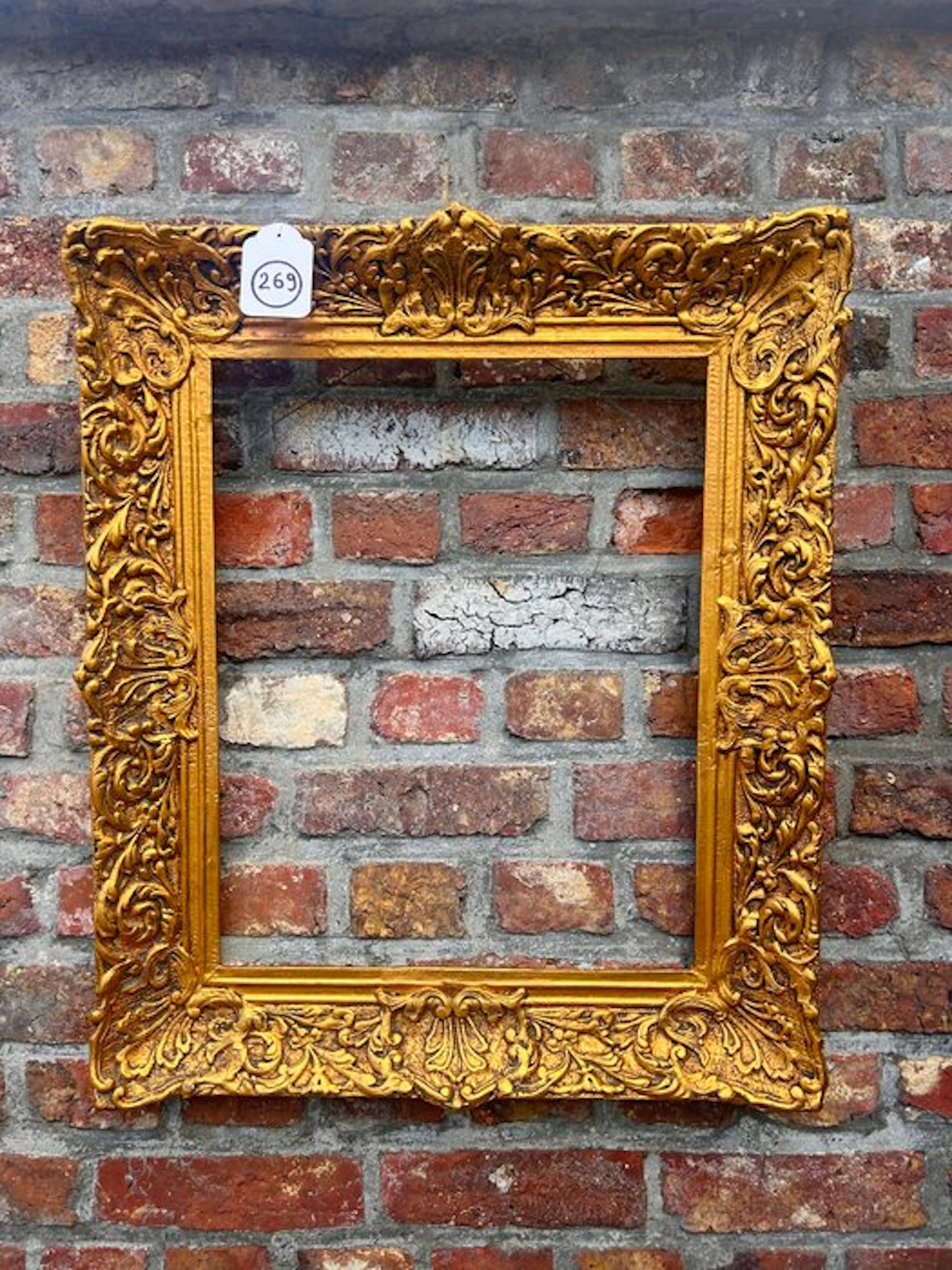 Frame - 269 Antique gold-gilt picture frame for painting 50x40 cm